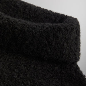 &Kin Speckled Boucle Walker Turtleneck - Black