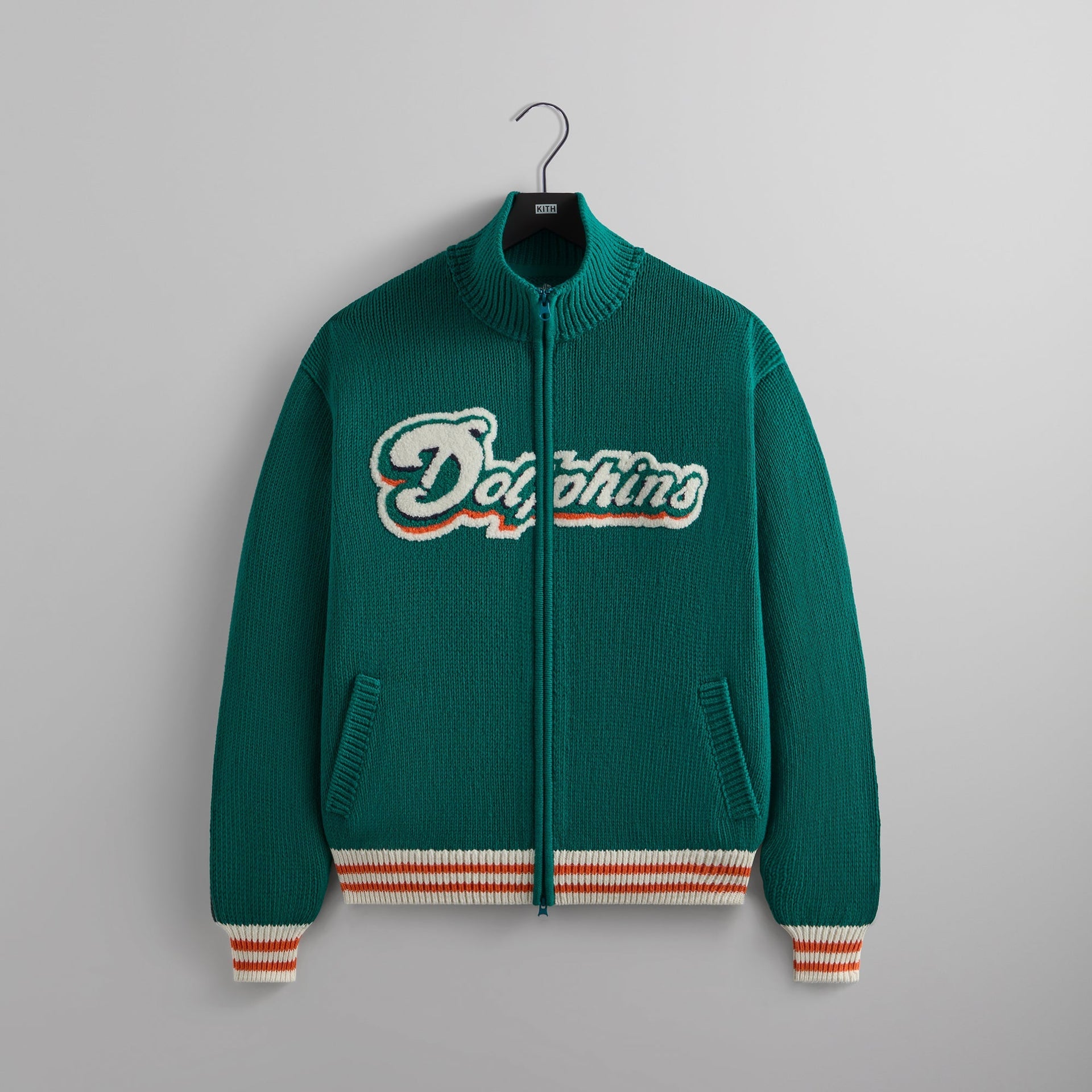 Kith & '47 for the NFL: Dolphins Wyona Full Zip Sweater - Center PH