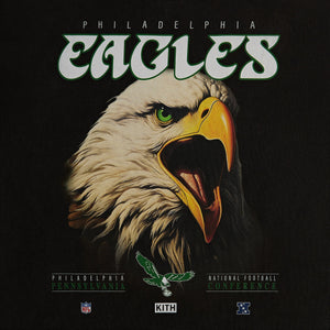 Kith & '47 for the NFL: Eagles Vintage Long Sleeve Tee - Black PH