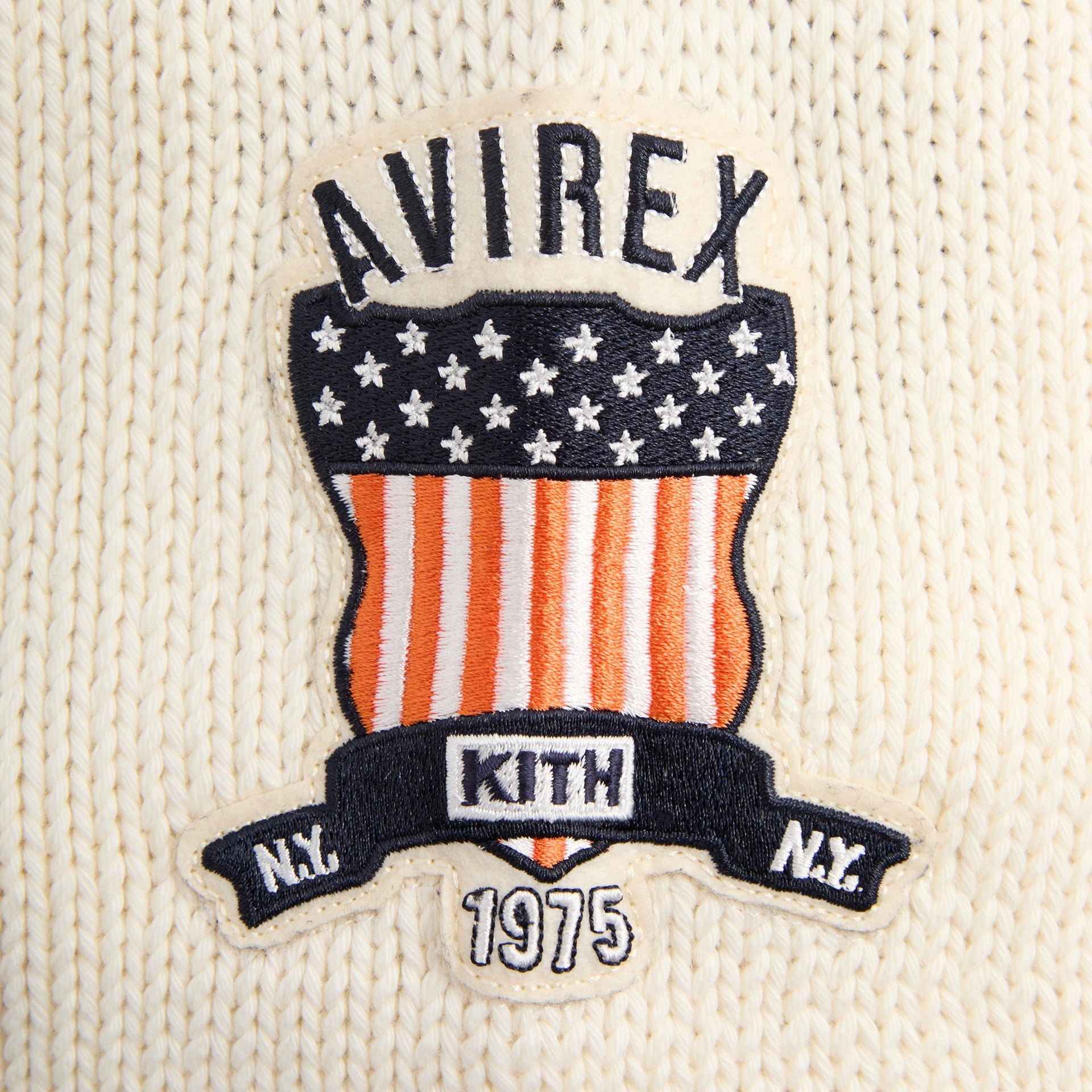 Kith & AVIREX for the New York Knicks Wyona Full Zip Sweater - Black