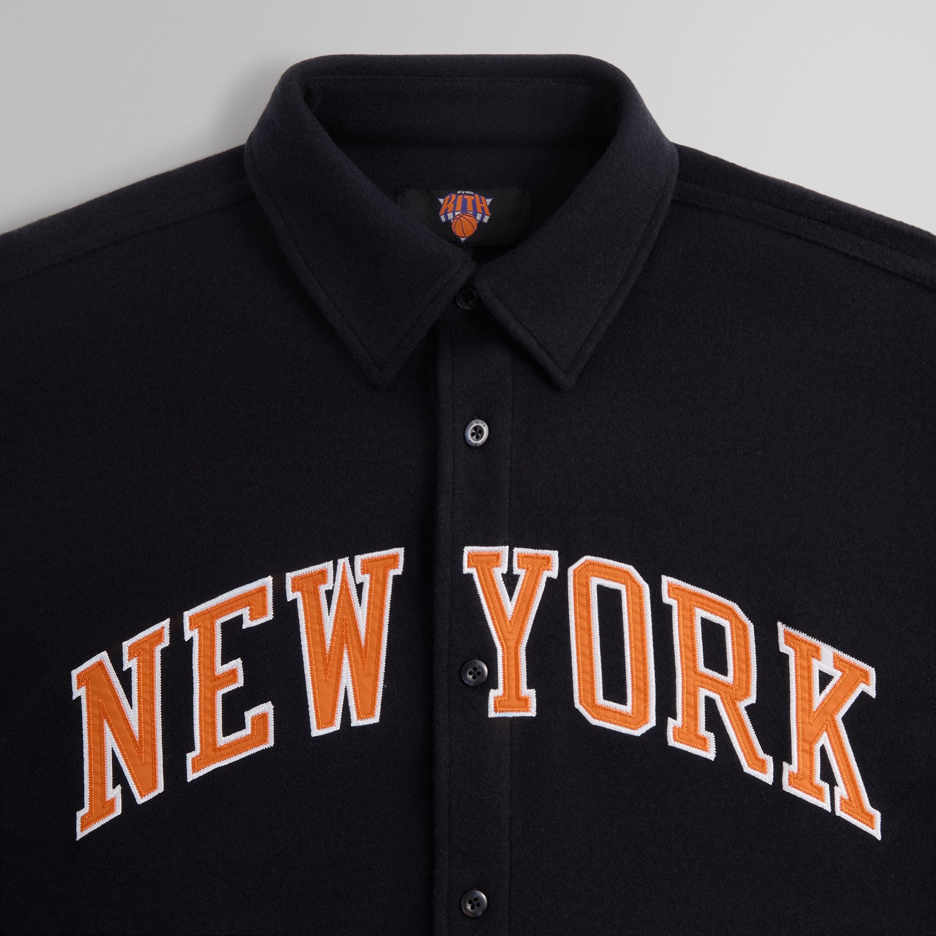 Kith for the New York Knicks Felted Jersey Apollo Shirt - Nocturnal