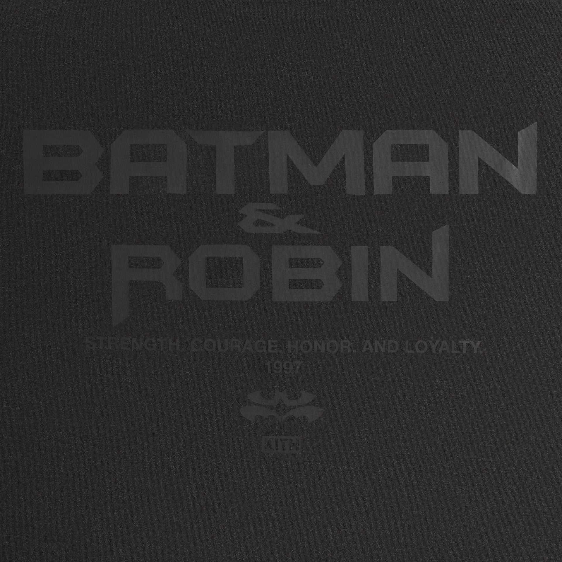 Batman | Kith Batman and Robin Logo Vintage Tee - Black