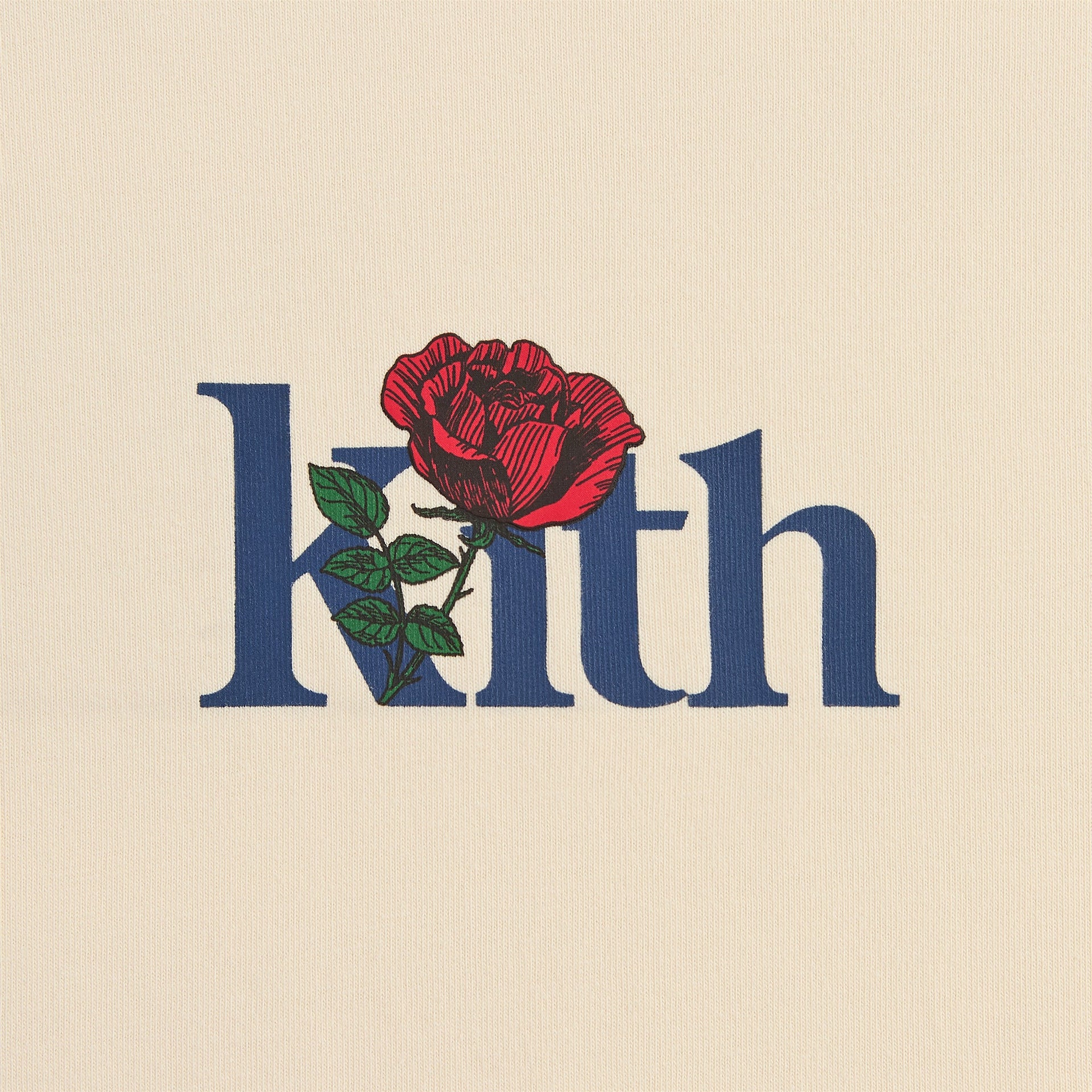 Kith Rose Serif Tee - Sandrift