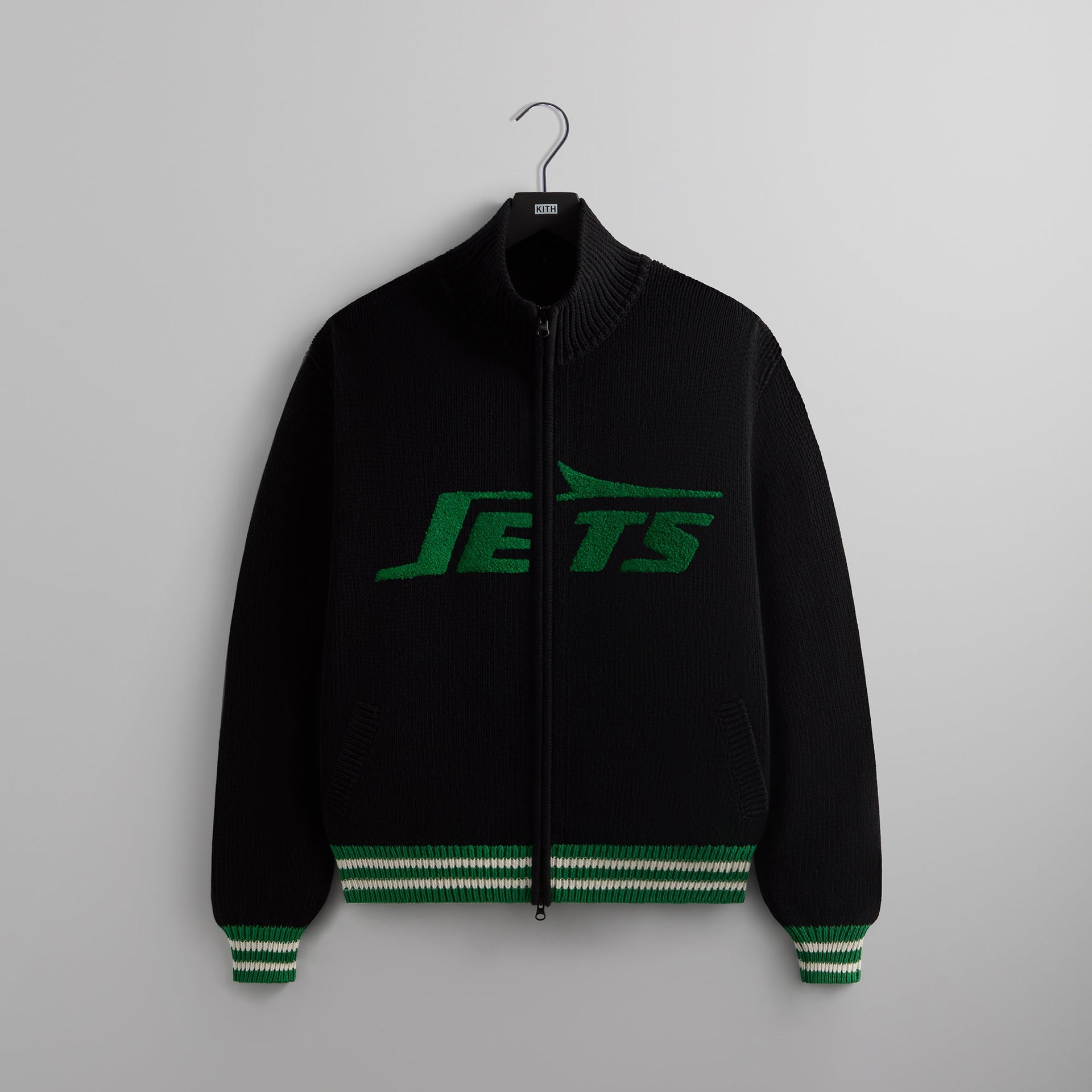 Kith & '47 for the NFL: Jets Wyona Full Zip Sweater - Black