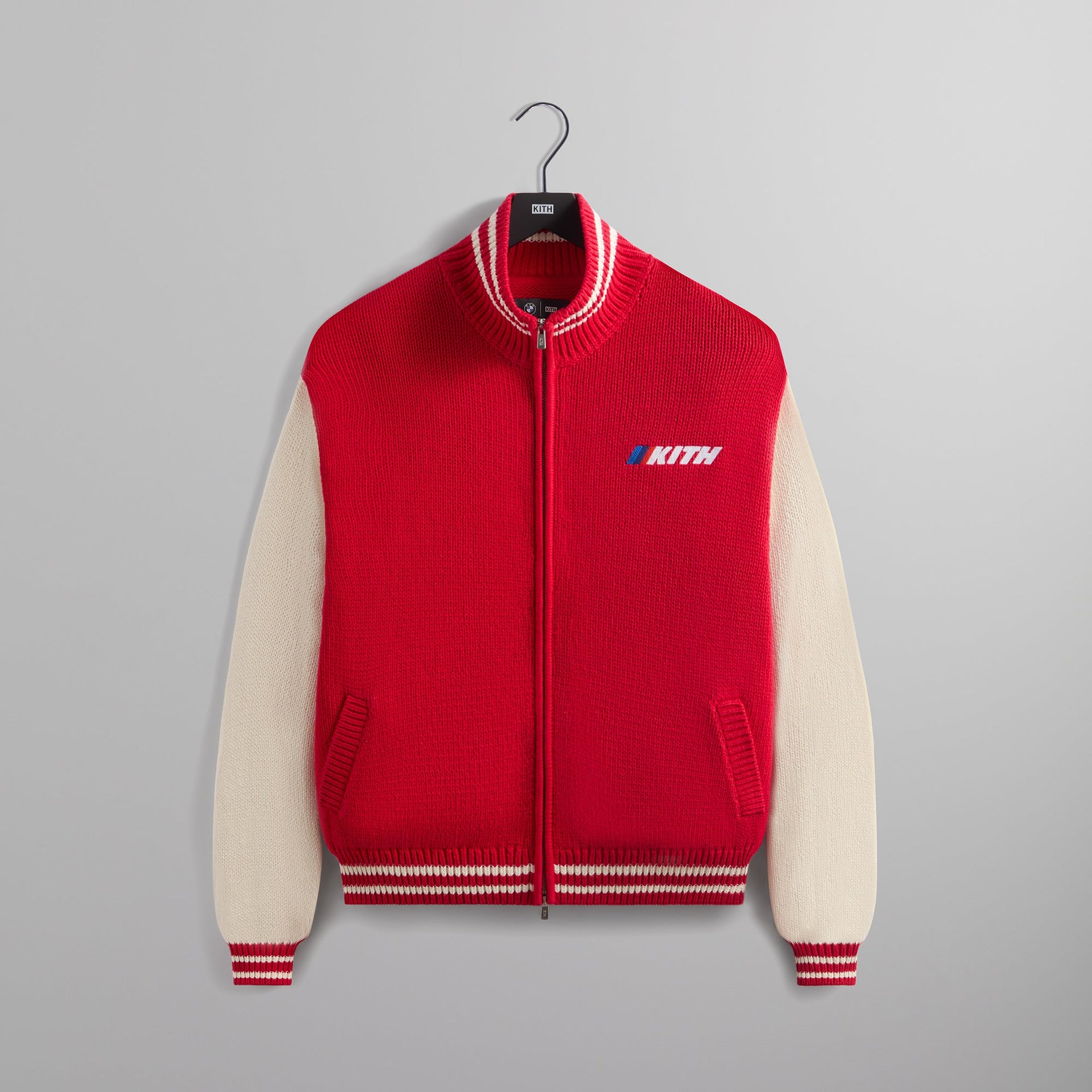 Kith for BMW Wyona Full Zip Sweater - Cinnabar