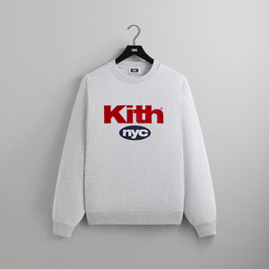 Kith NYC Nimbus Logo Nelson Crewneck - Light Heather Grey