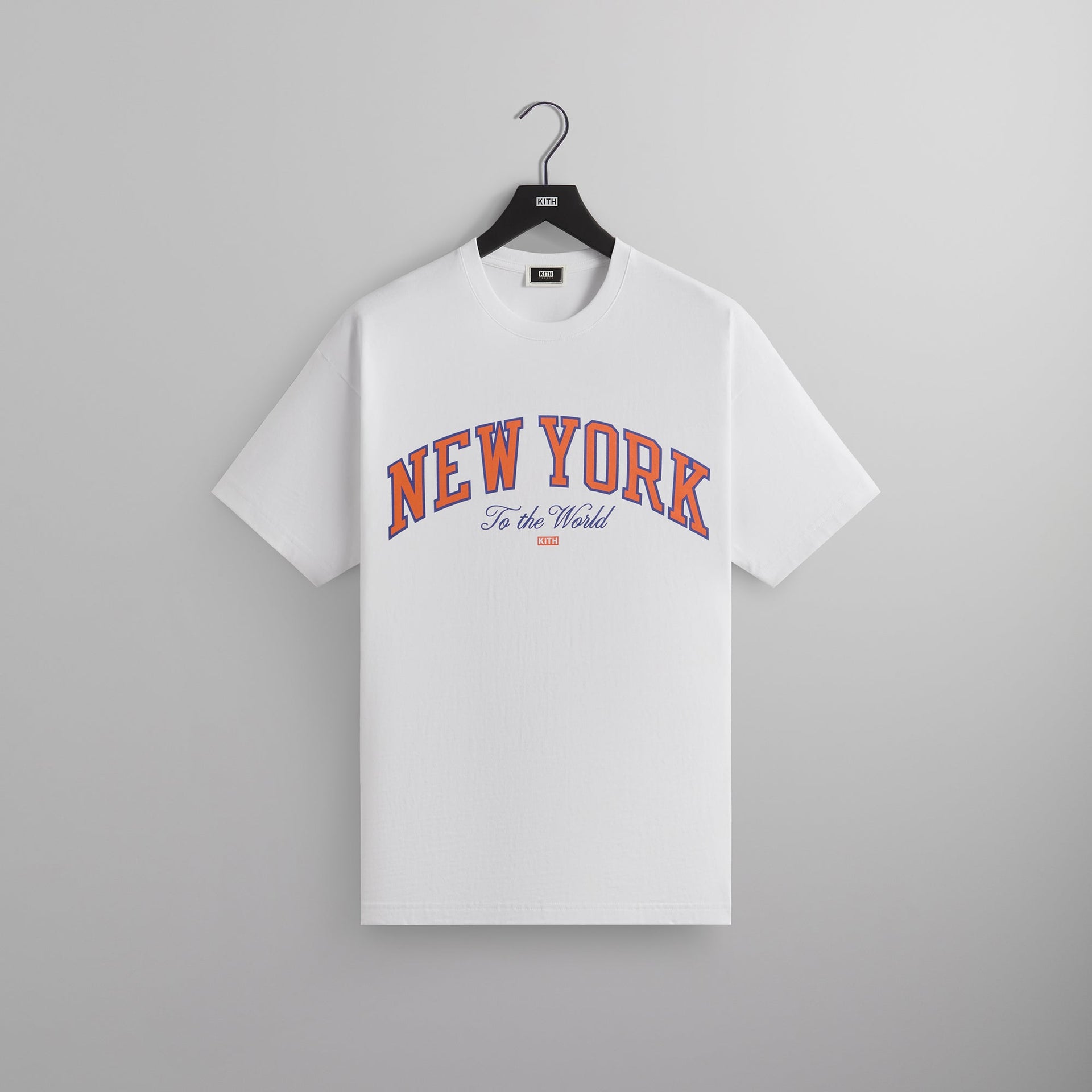 Kith for the New York Knicks New York to the World Vintage Tee - White