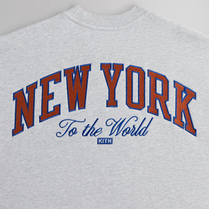 Kith for the New York Knicks Empire Vintage Nelson Crewneck - Light Heather Grey