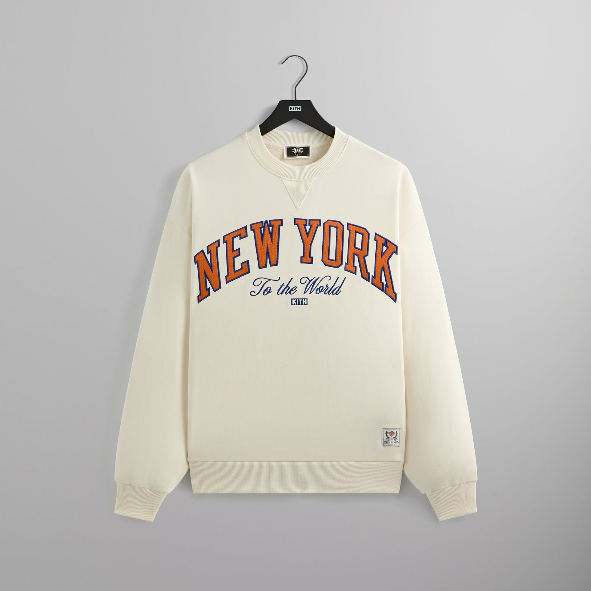 Kith for the New York Knicks Vintage Nelson Crewneck - Sandrift