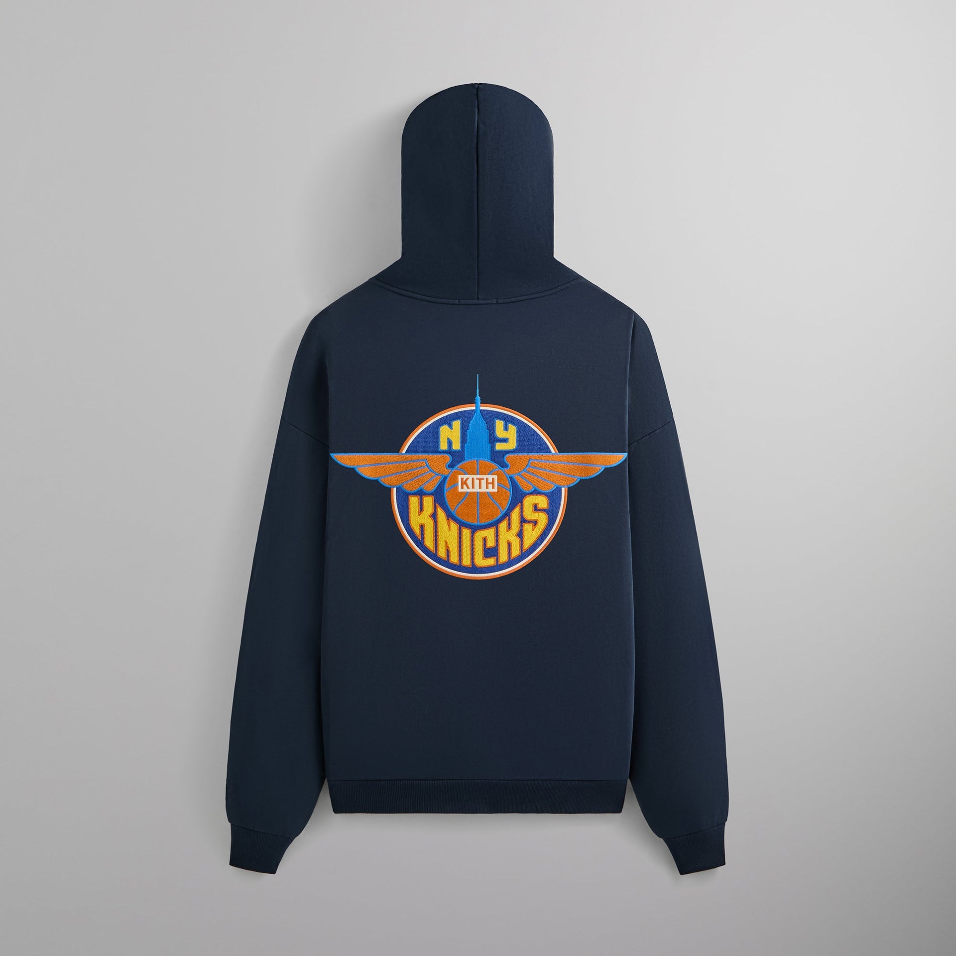 Kith for the New York Knicks Wingman Vintage Nelson Hoodie - Nocturnal