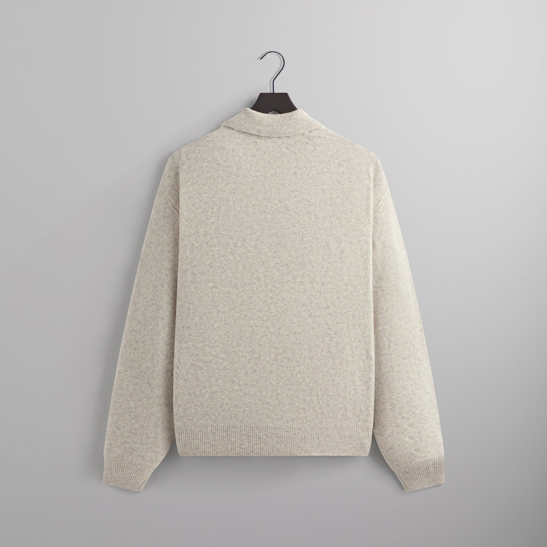 Kith Boucle Harmon Rugby Pullover Sweater - Light Heather Grey