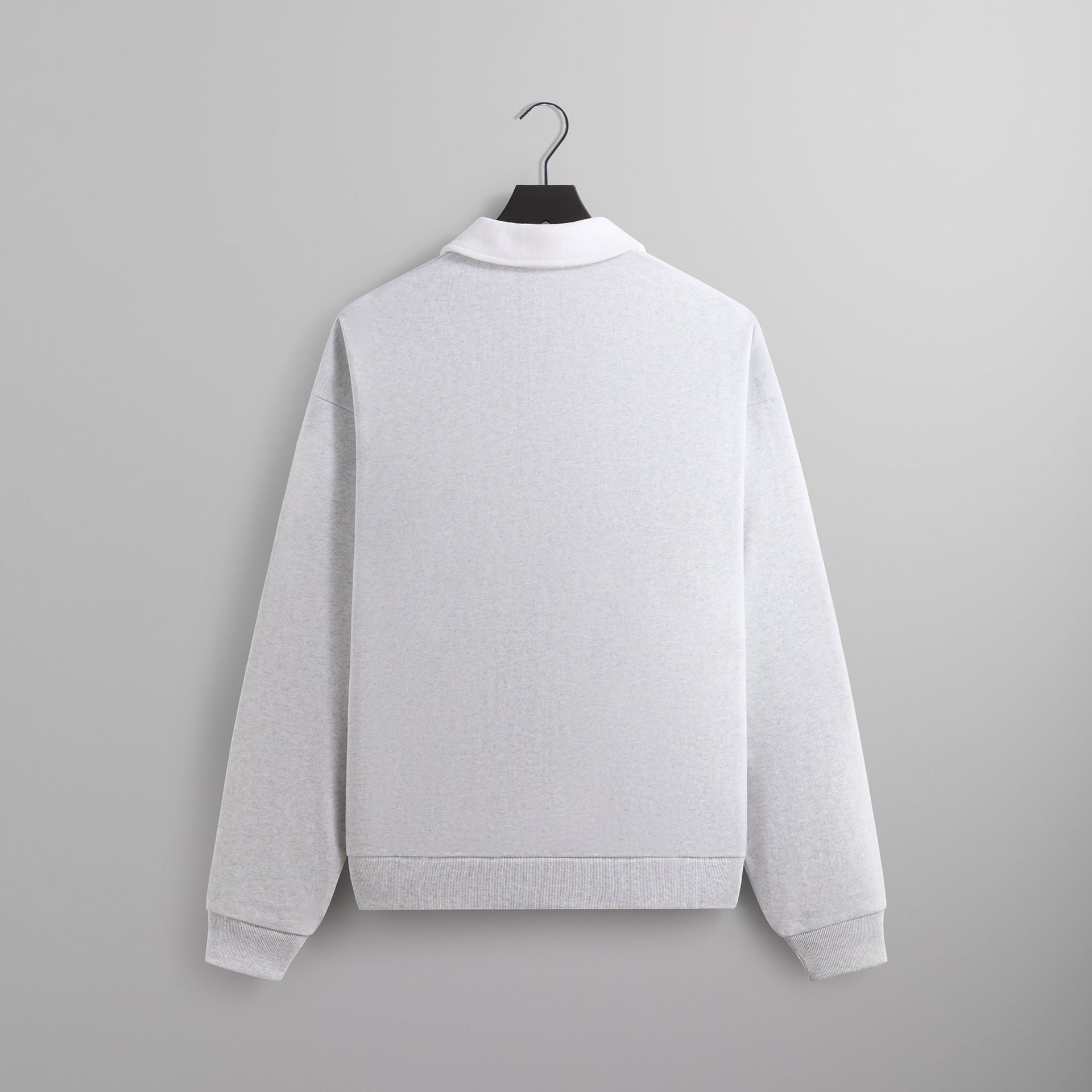 Kith Nelson Collared Pullover - Light Heather Grey