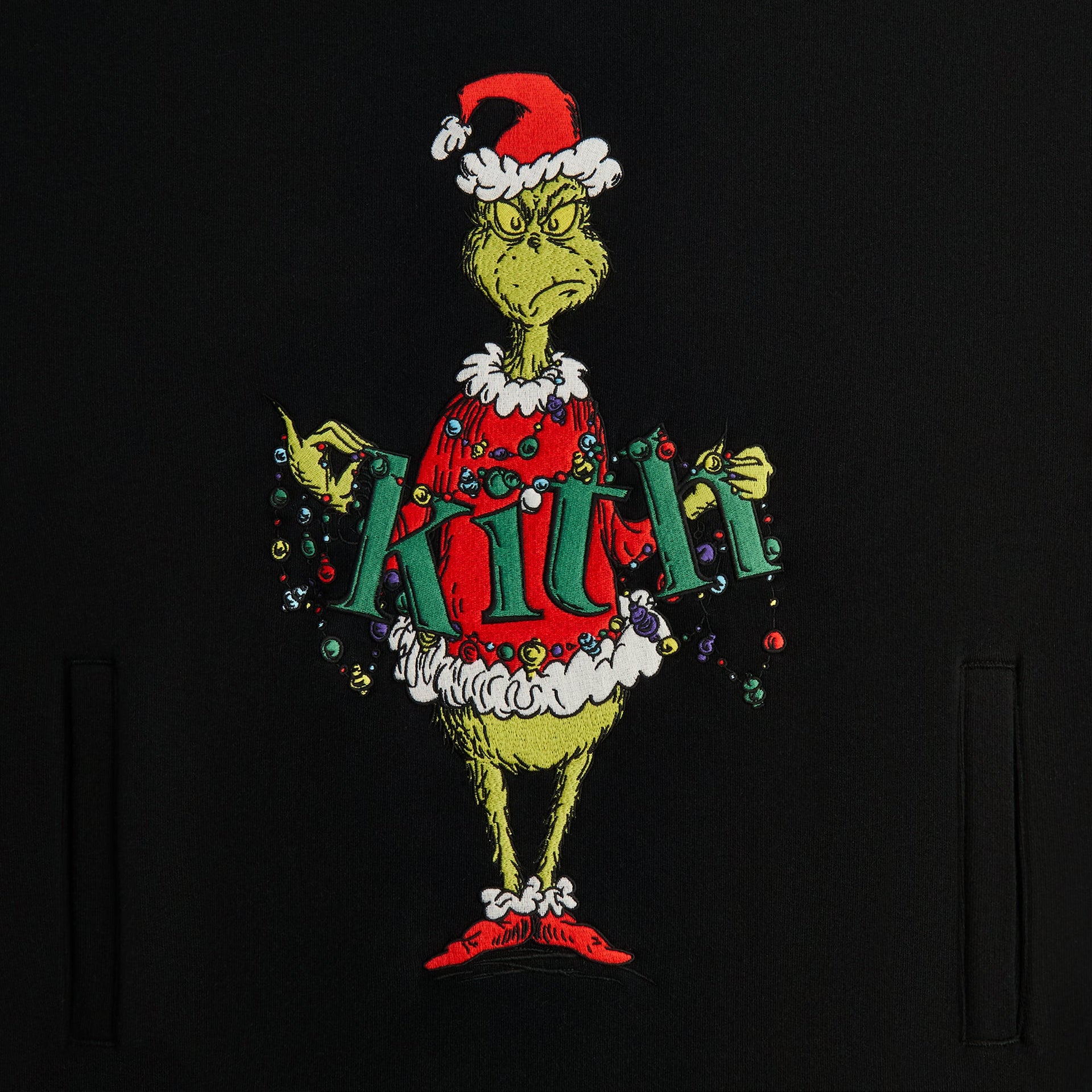 Kith for The Grinch Ornament Williams III Hoodie - Black