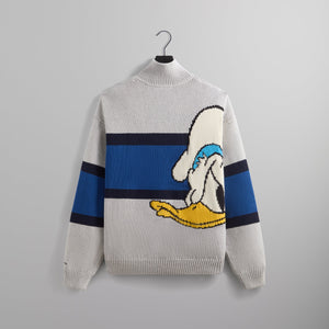 Disney | Kith for Donald Duck Quarter Zip Wyona Sweater - Light Heather Grey