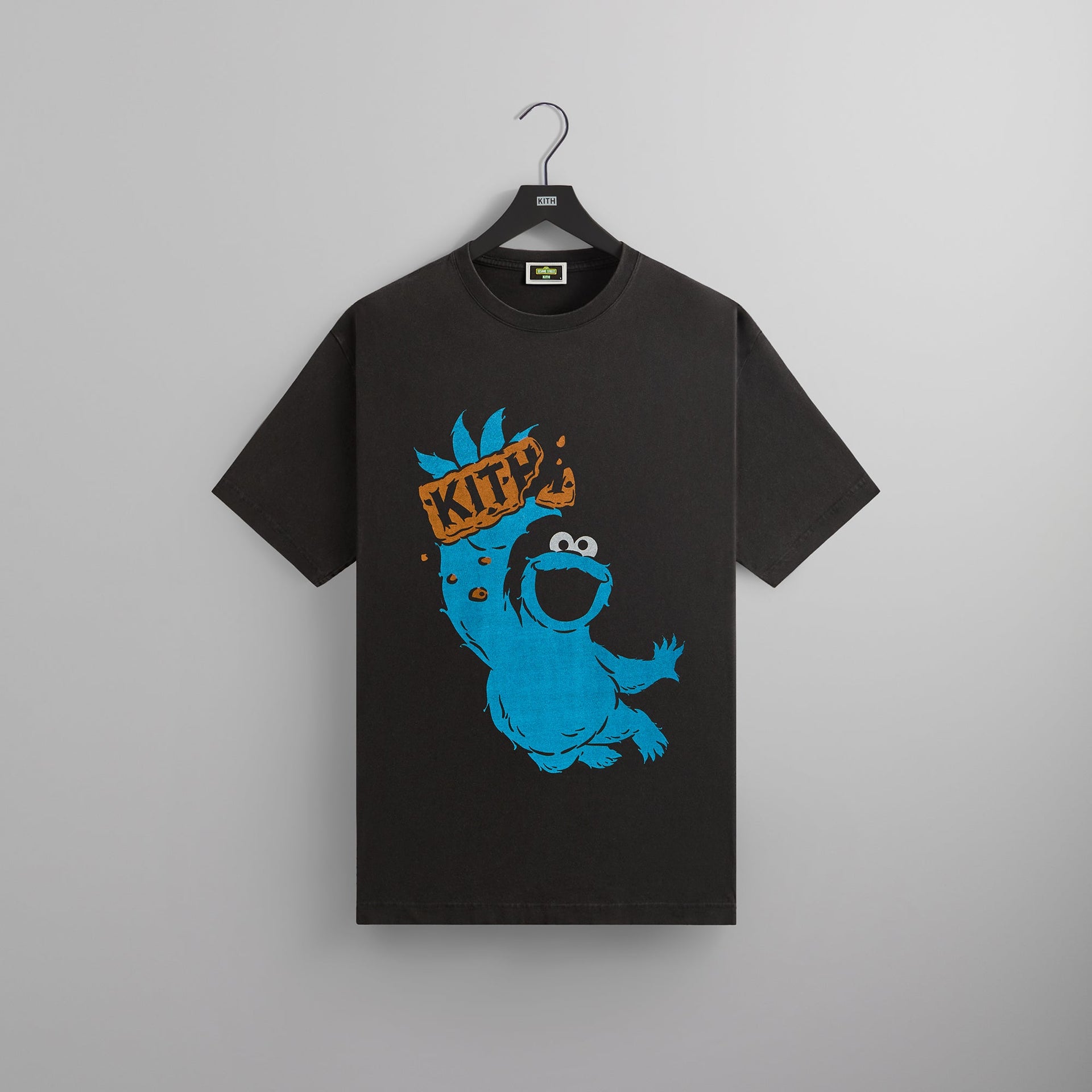 Kith for Sesame Street Cookie Monster Vintage Tee - Black