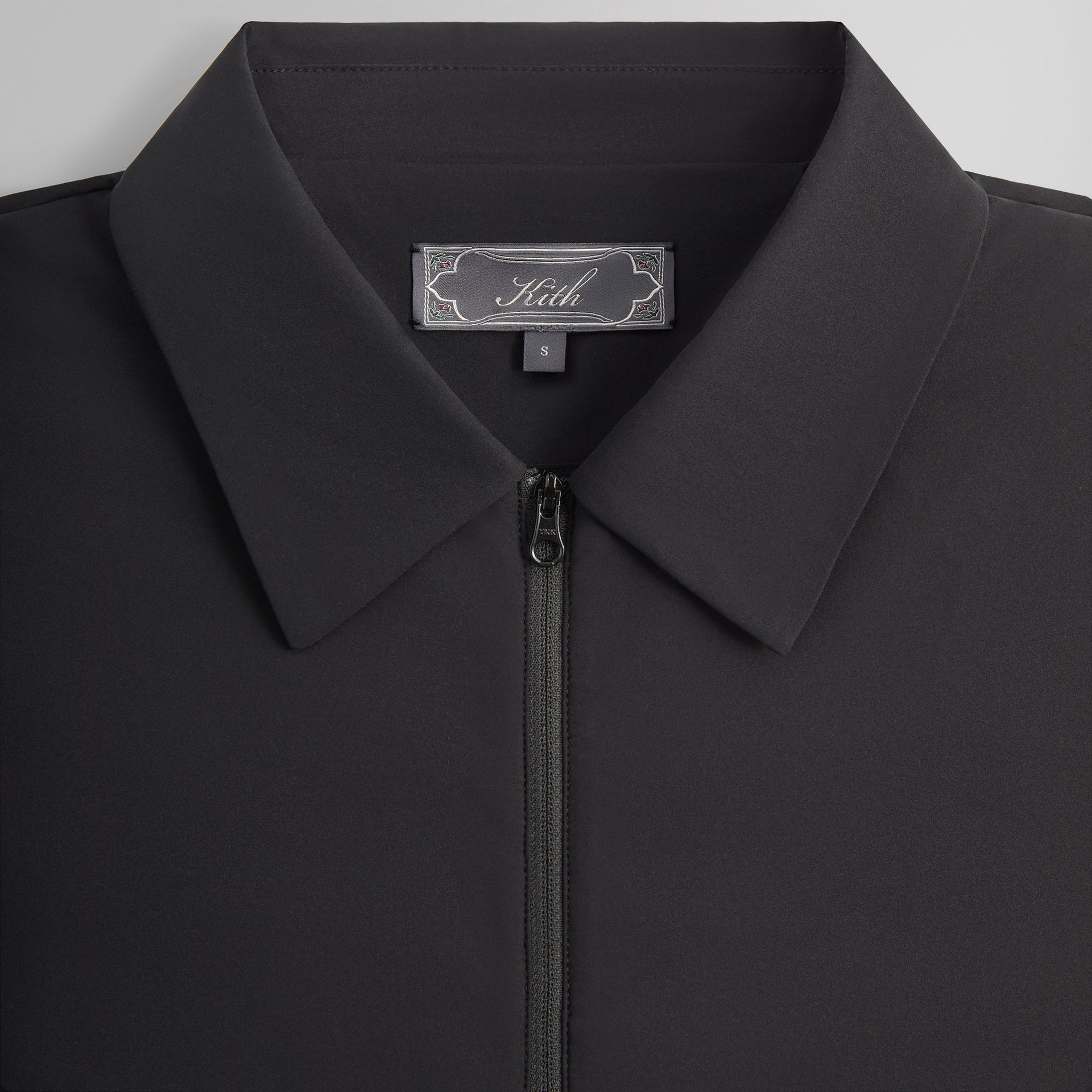 Kith Kayson Full Zip Polo - Black