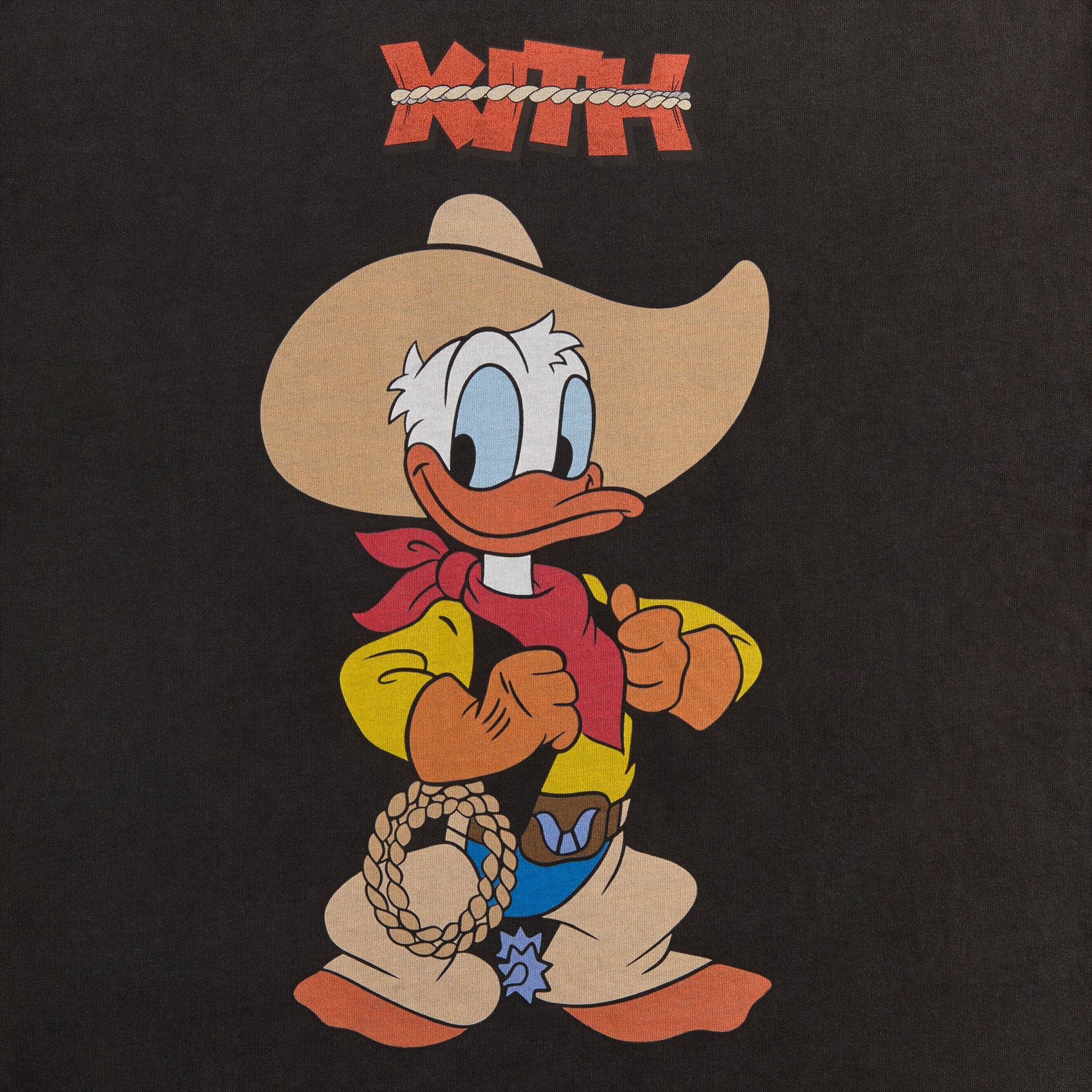 Disney | Kith for Donald Duck Cowboy Vintage Tee - Black