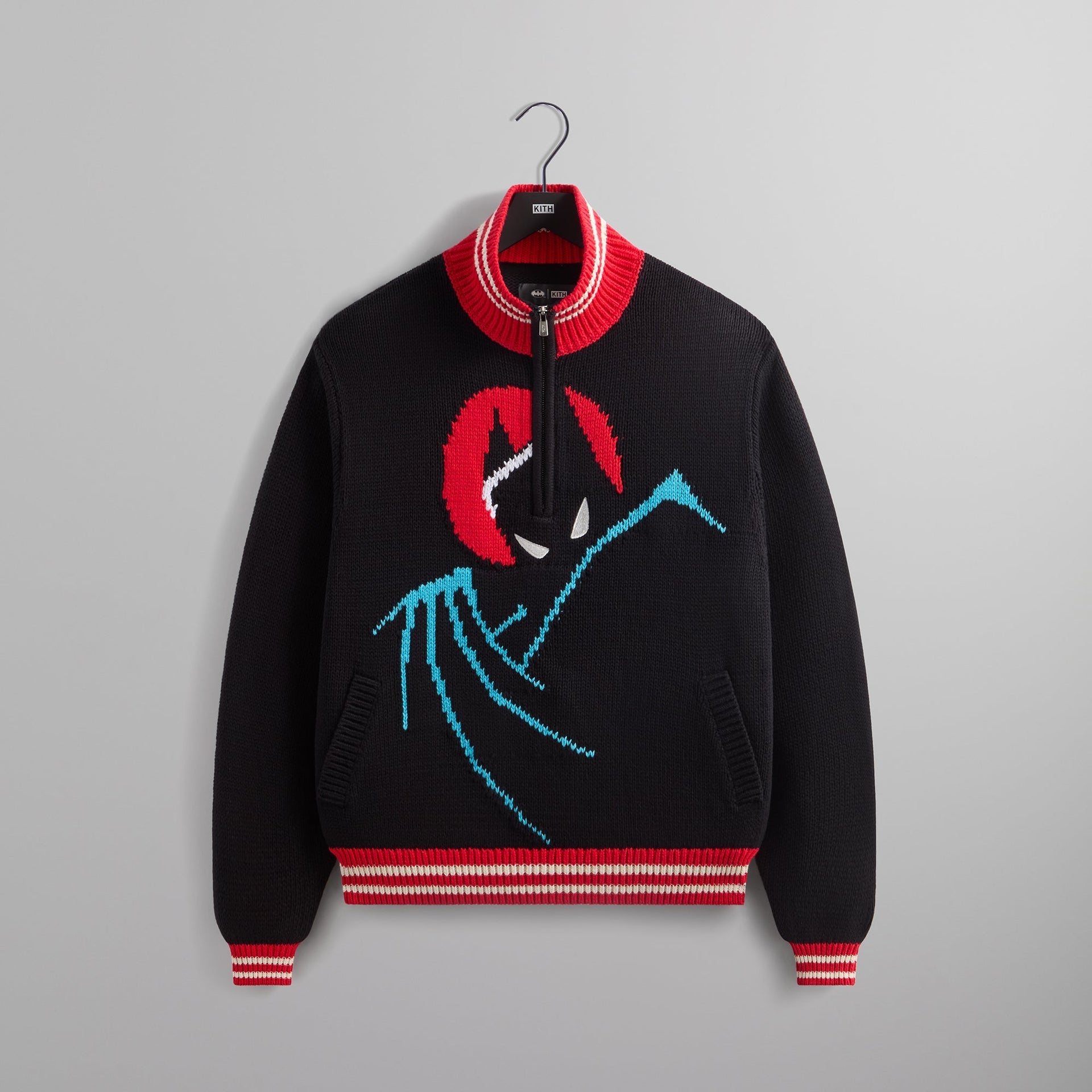 Batman | Kith Wyona Quarter Zip Sweater - Black PH