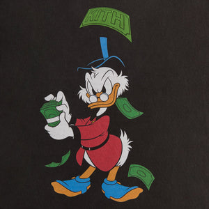 Disney | Kith for Donald Duck Scrooge Dollar Vintage Tee - Black