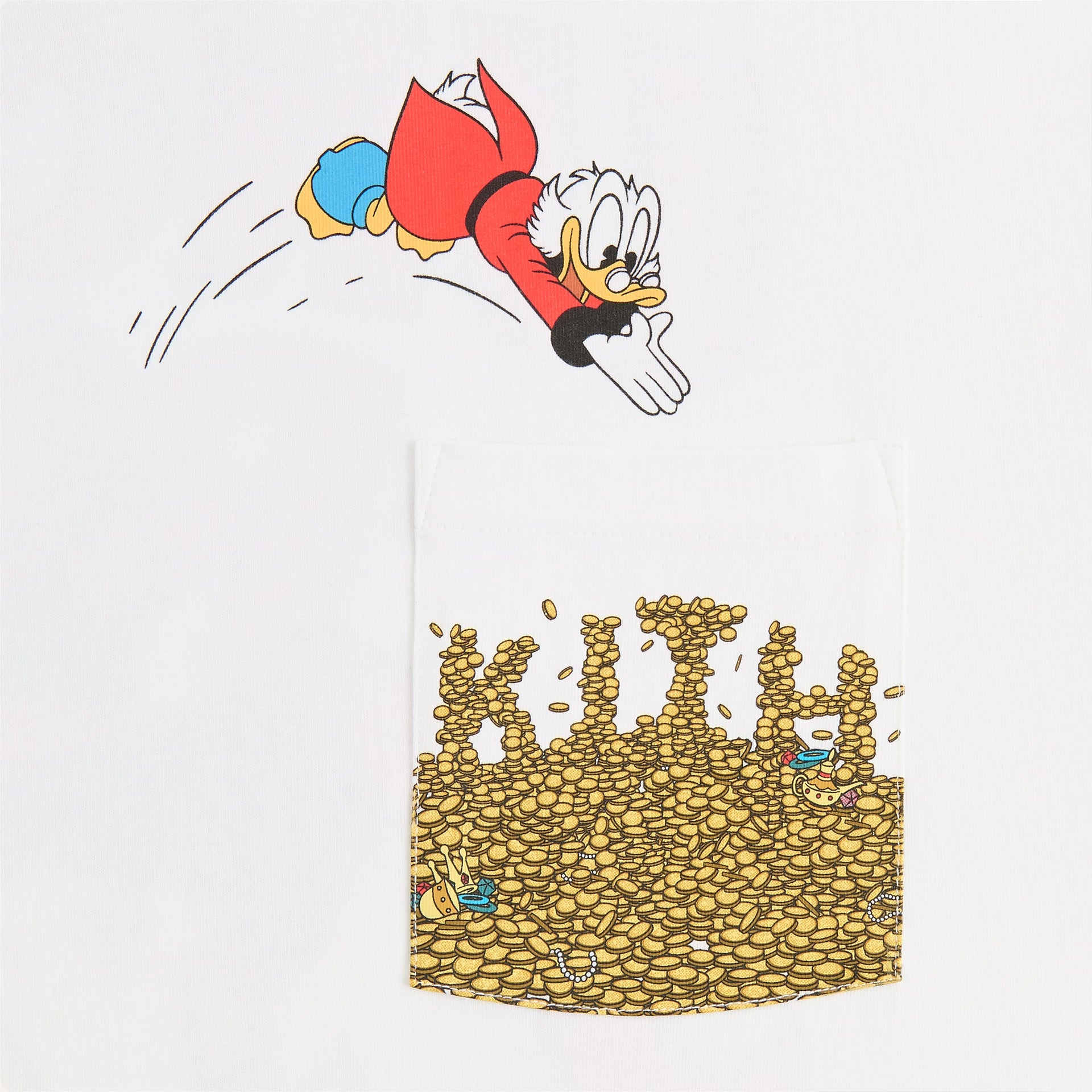 Disney | Kith for Donald Duck Scrooge Coins Tee - White