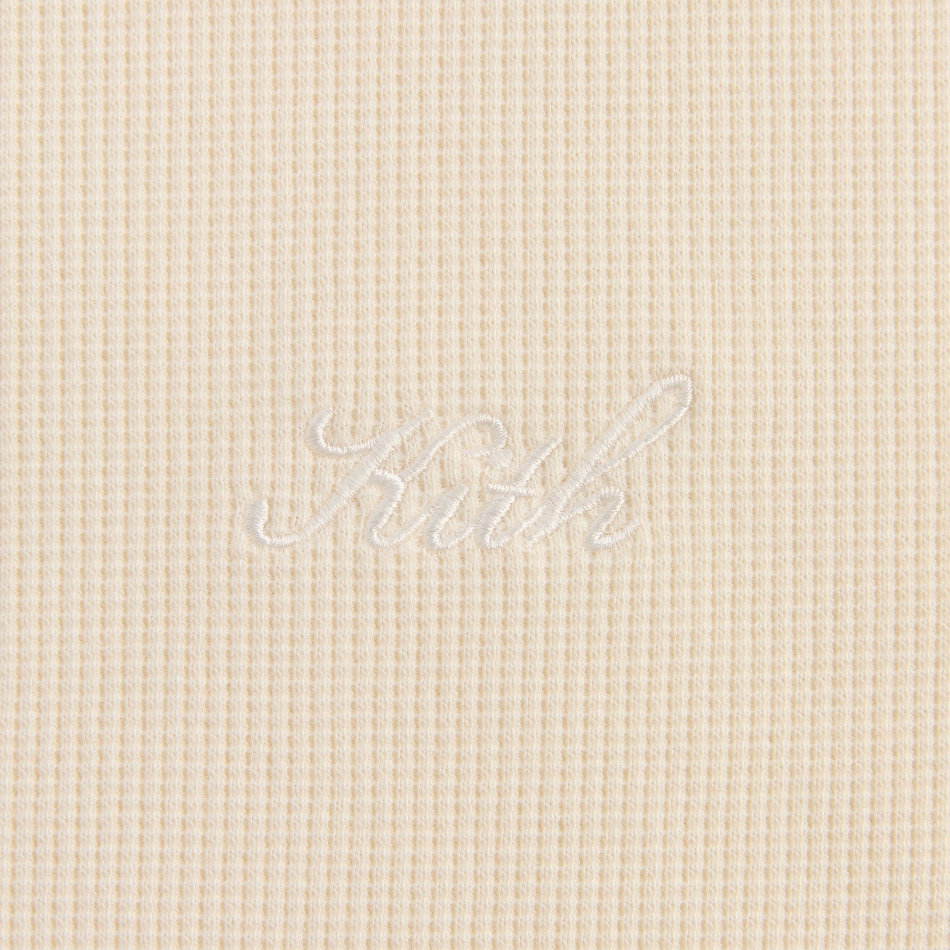 Kith Micro Waffle Drew Polo - Sandrift