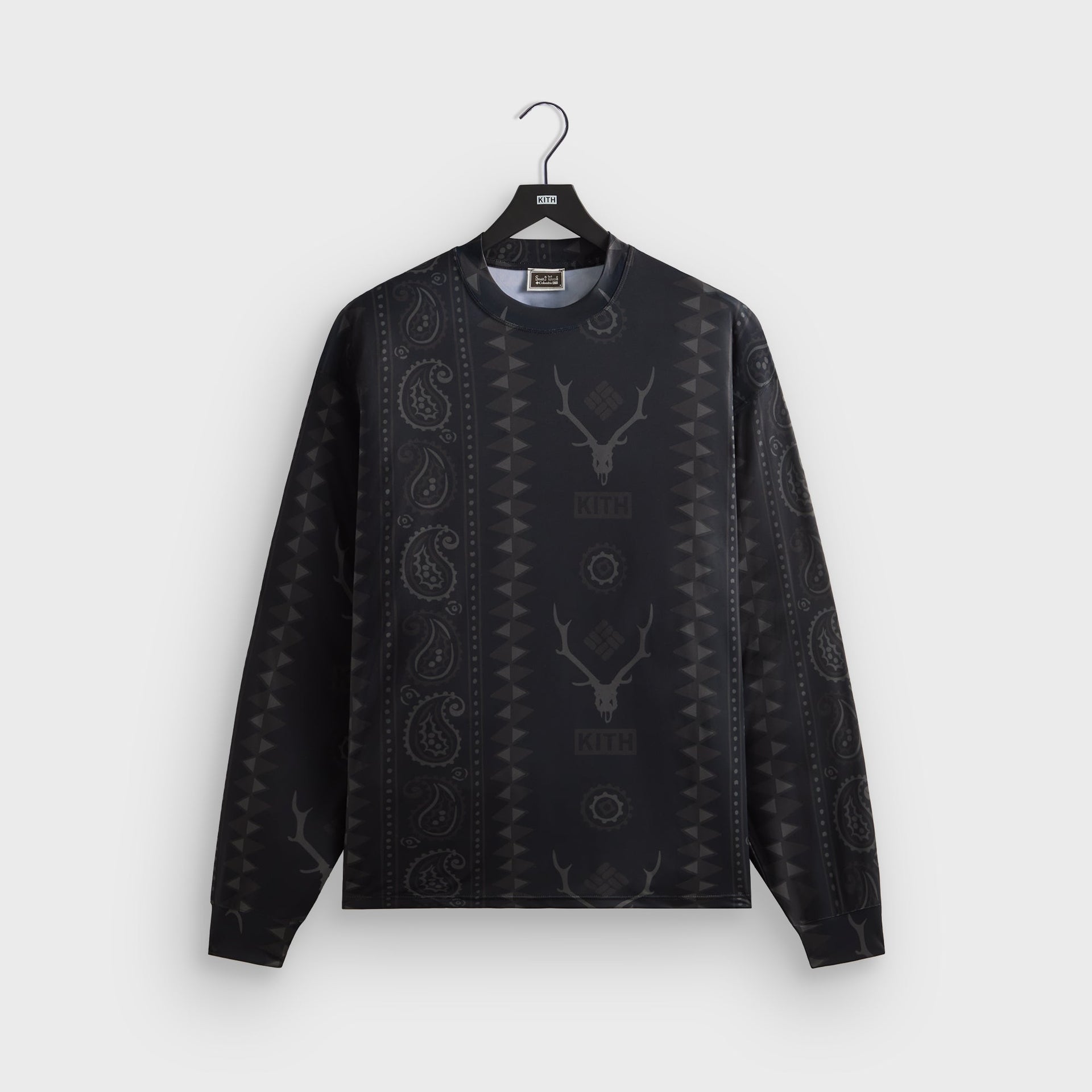 Kith & South2 West8 for Columbia Paisley Stripe Terminal Tackle™ Long Sleeve - Black