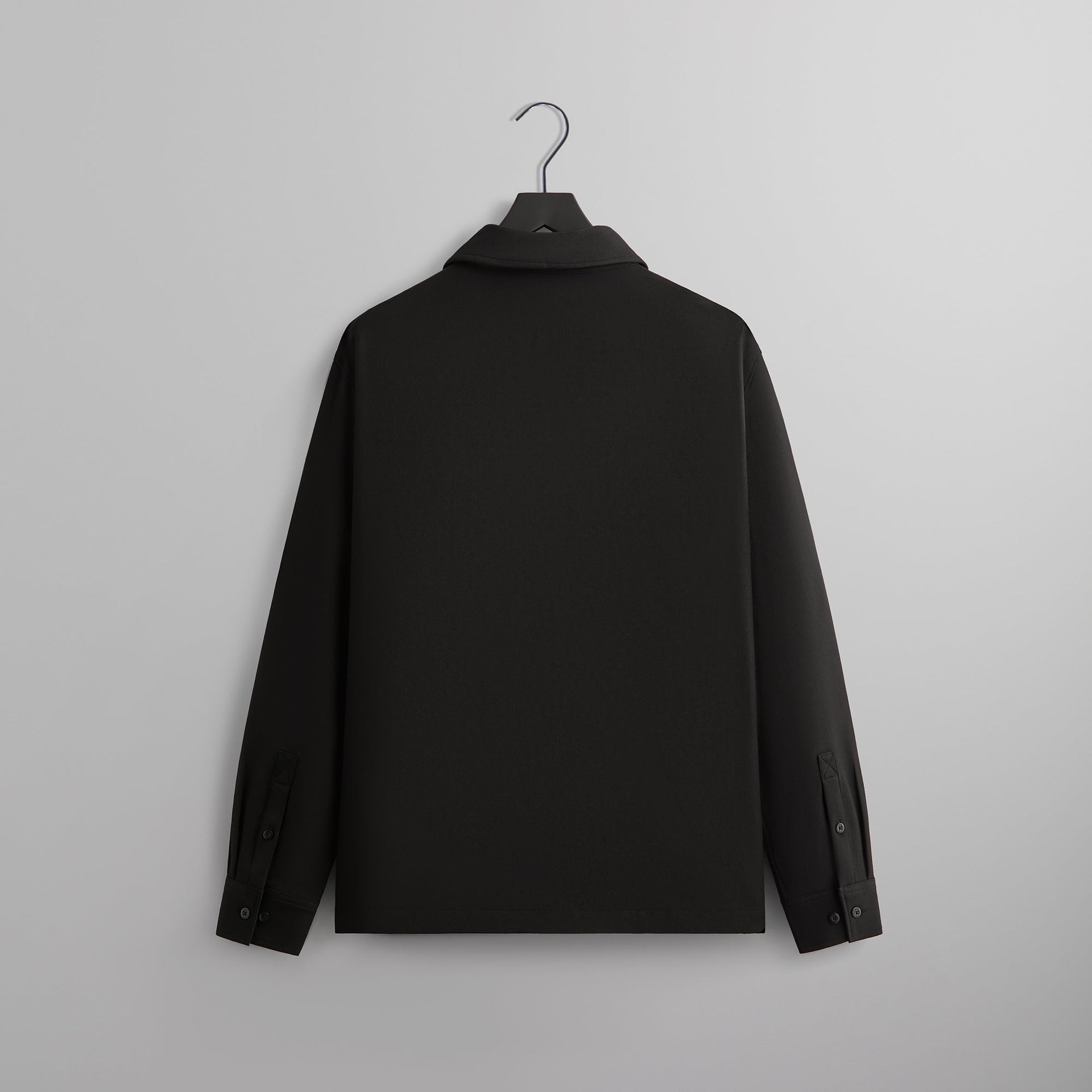 Kith Double Knit Boxy Collared Overshirt - Black