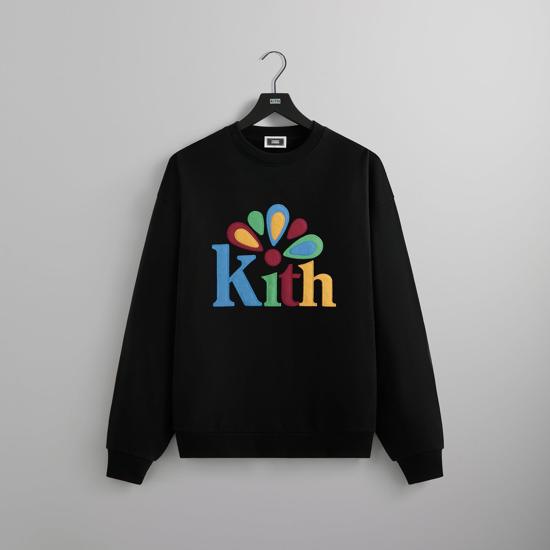 Kith Serif Applique Nelson Crewneck - Black