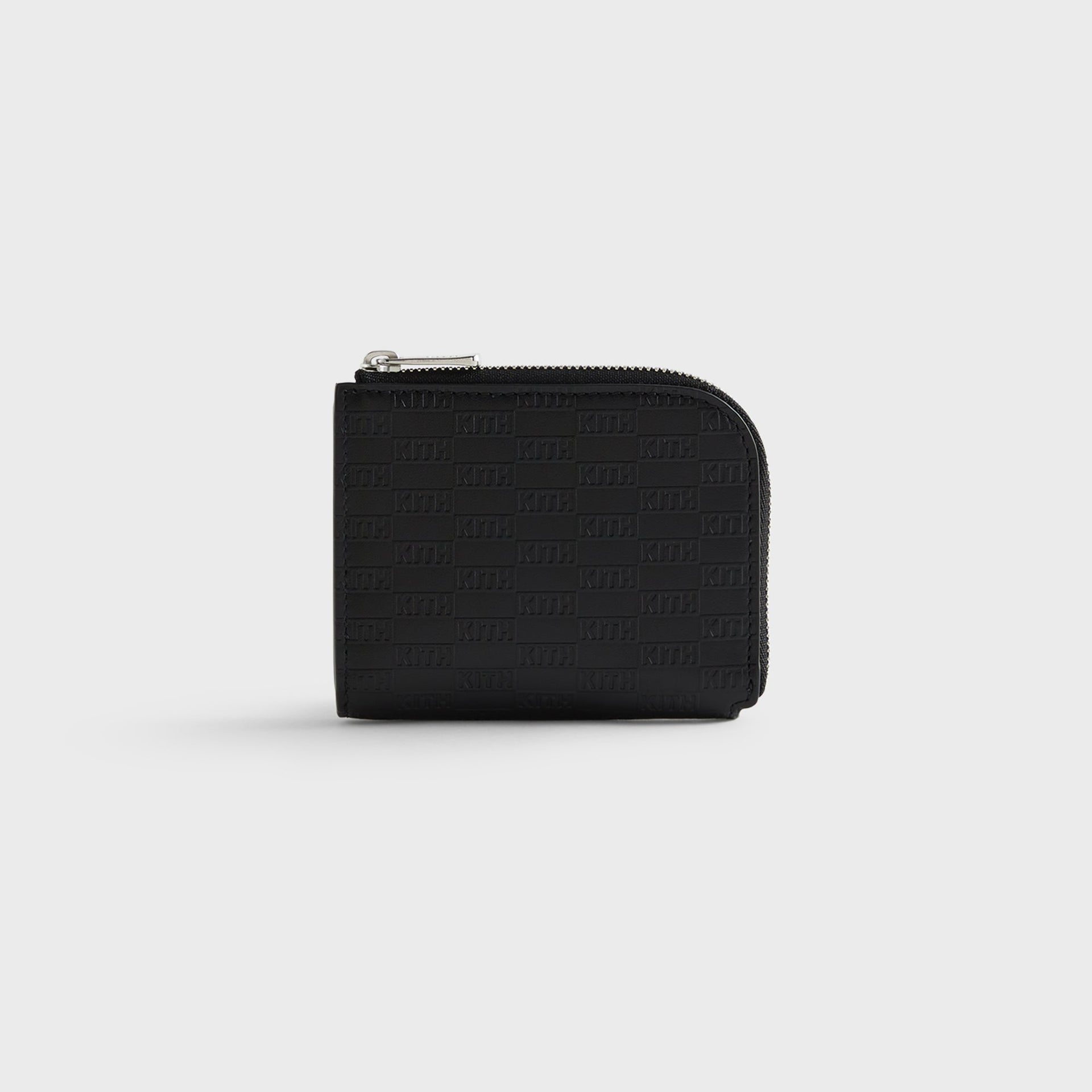 Kith Monogram Half Zip Wallet in Black