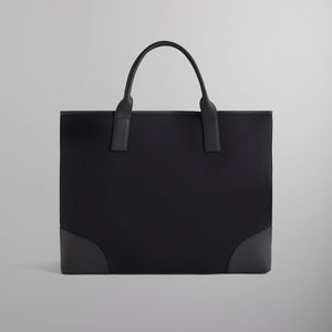 Kith Leather Trimmed Canvas Tote - Black