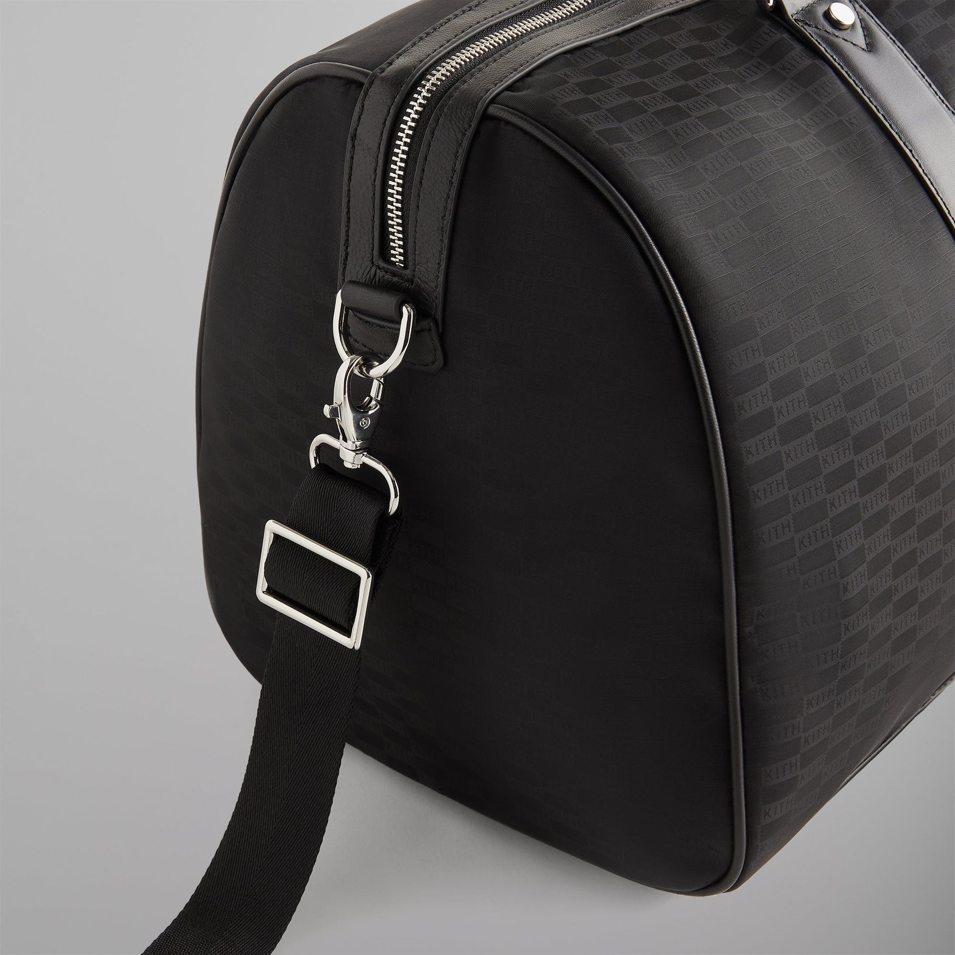 Kith Monogram Nylon Jacquard Duffle Bag - Black