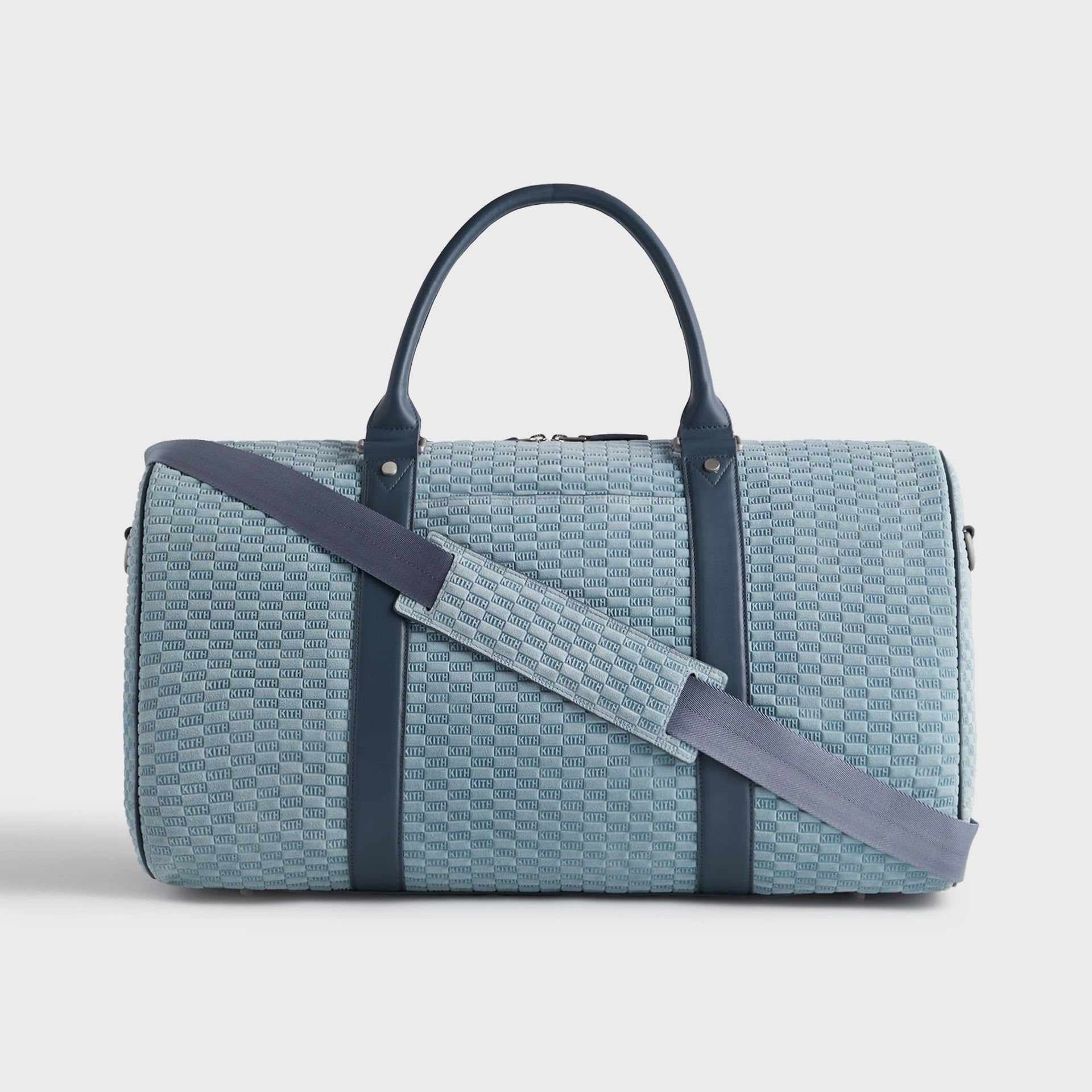 Kith Monogram Suede Duffle Bag - Mist