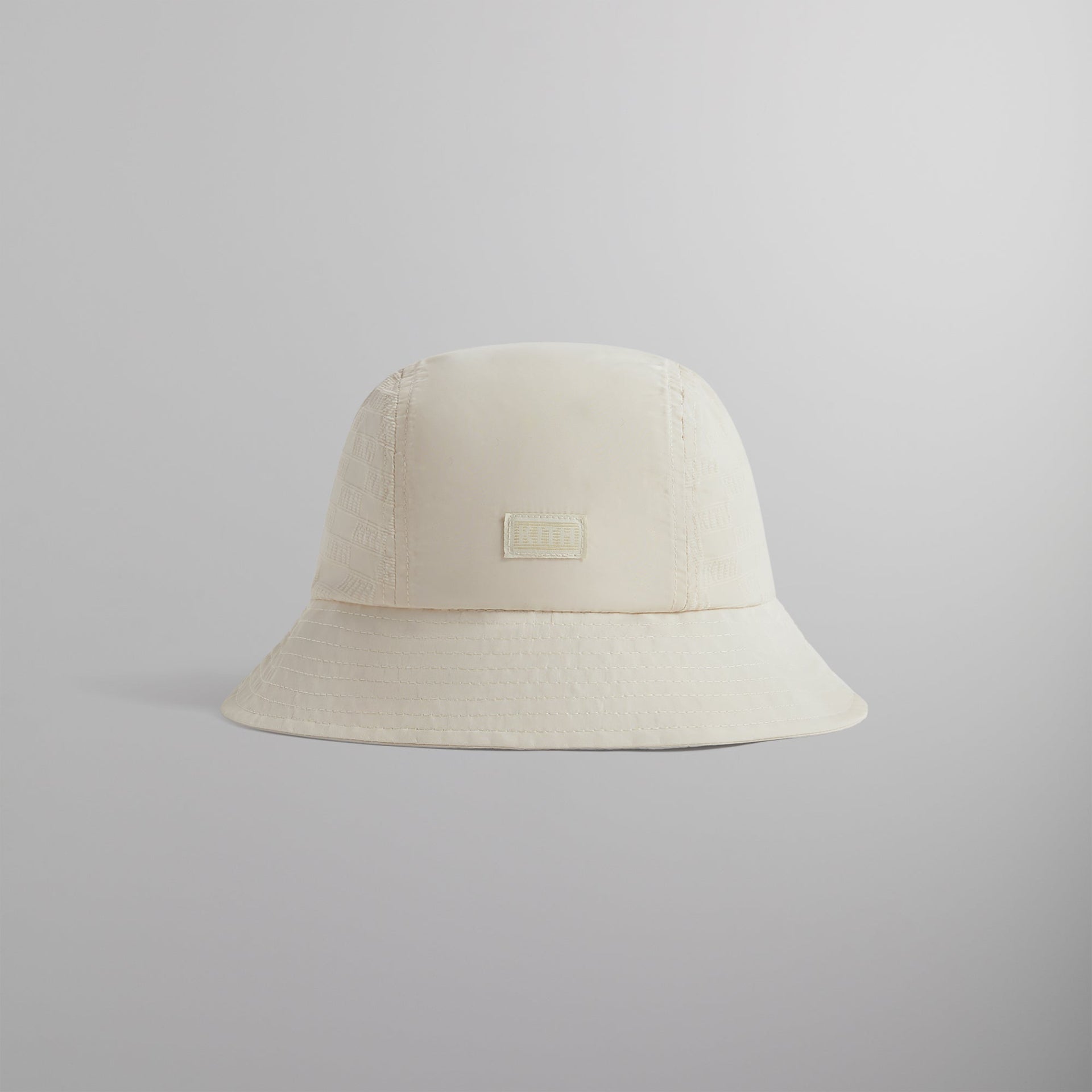 Kith Flocked Nylon Monogram Bucket Hat - Veil