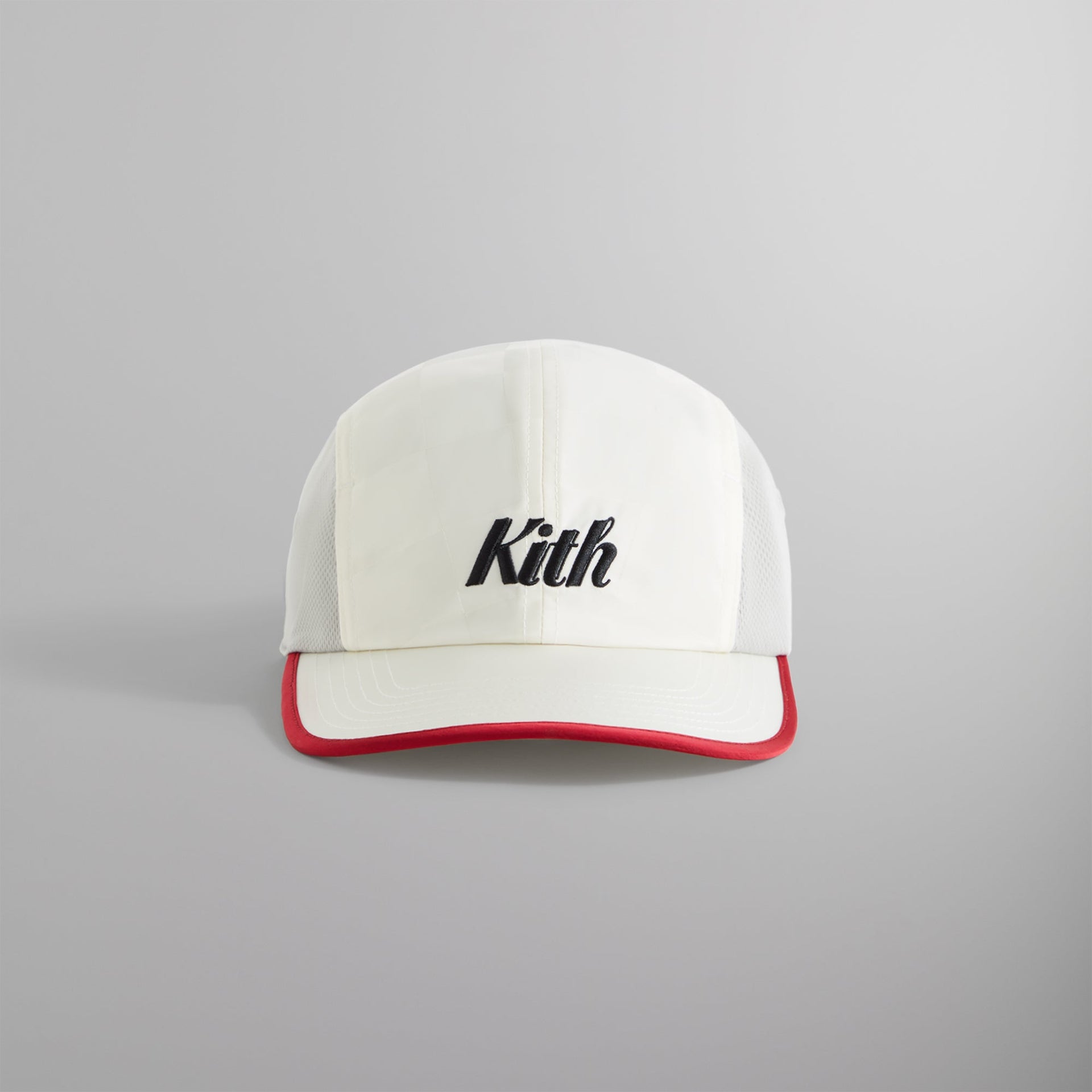 Kith Checkered Satin Griffey Camper Hat - Sandrift