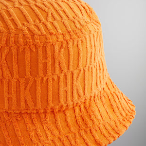 Kith Dawson Terry Monogram Camper Bucket Hat - Clementine