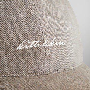 Kith Herringbone Linen Aaron Cap - Kindling