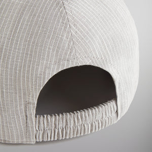 Kith Pinstripe Linen Leggero Cap - Light Heather Grey