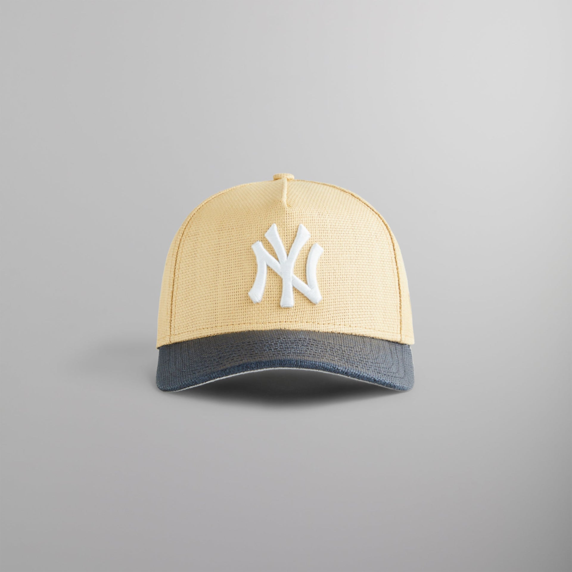 Kith & New Era for the New York Yankees Raffia 9FORTY A-Frame Snapback - Sandrift