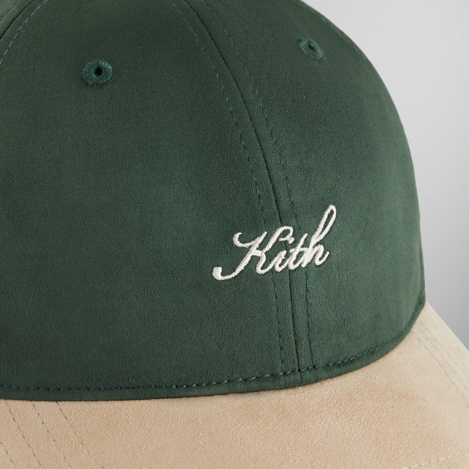 Kith Microsuede Two Tone Kith Script Aaron Cap - Stadium