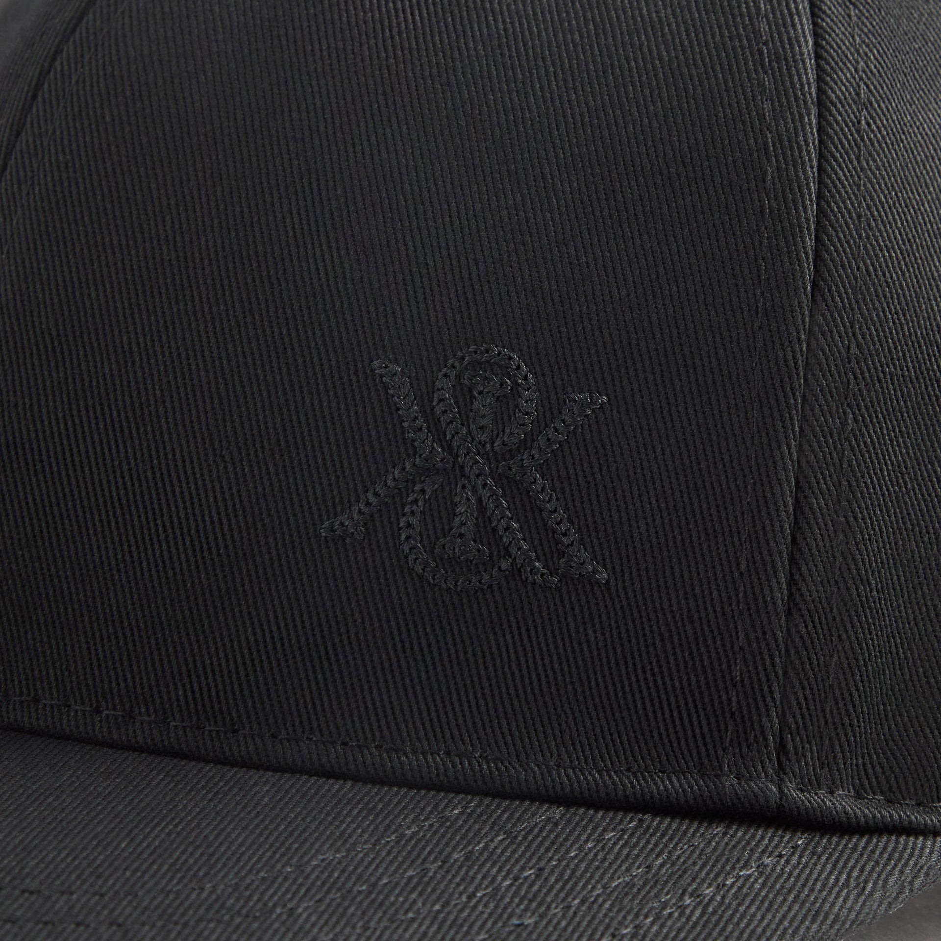 Kith Chain Stitch Crest Aaron Cap - Black