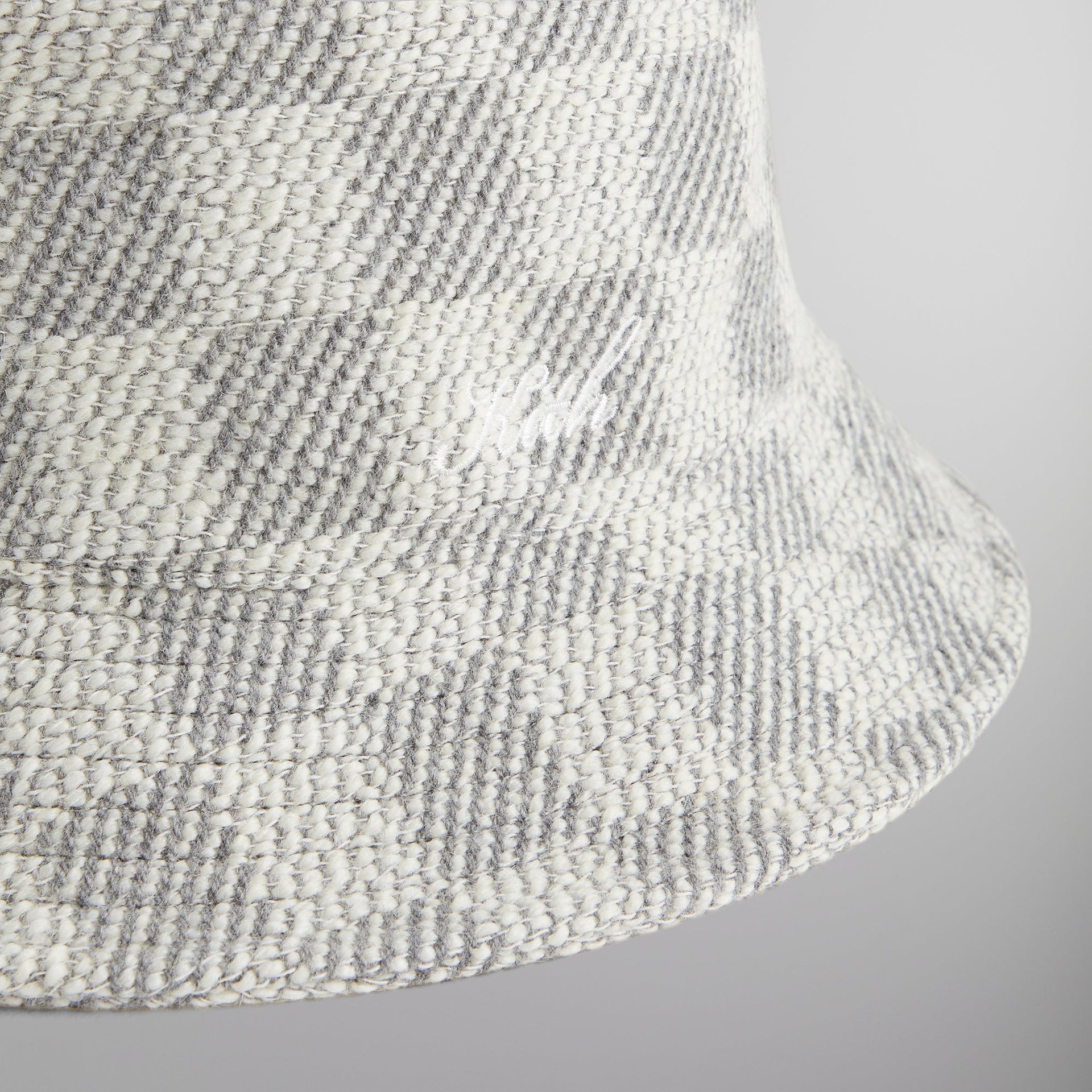 Kith Check Boucle Dawson Bucket Hat - Steel