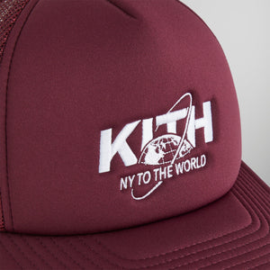 Kith NY to the World Nolan Trucker Hat - Magma