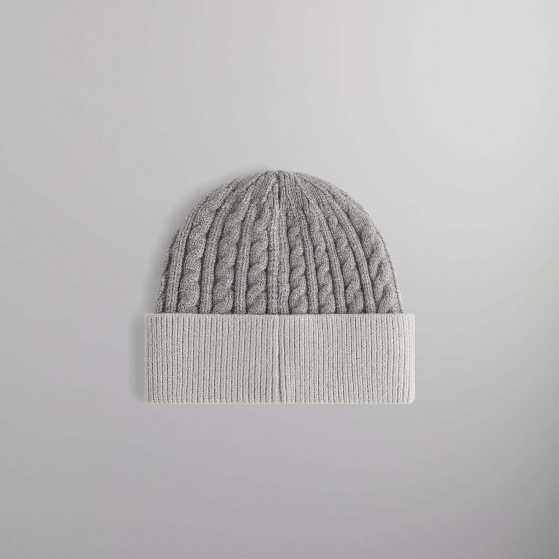 Kith Cable Knit Mia Beanie - Light Heather Grey