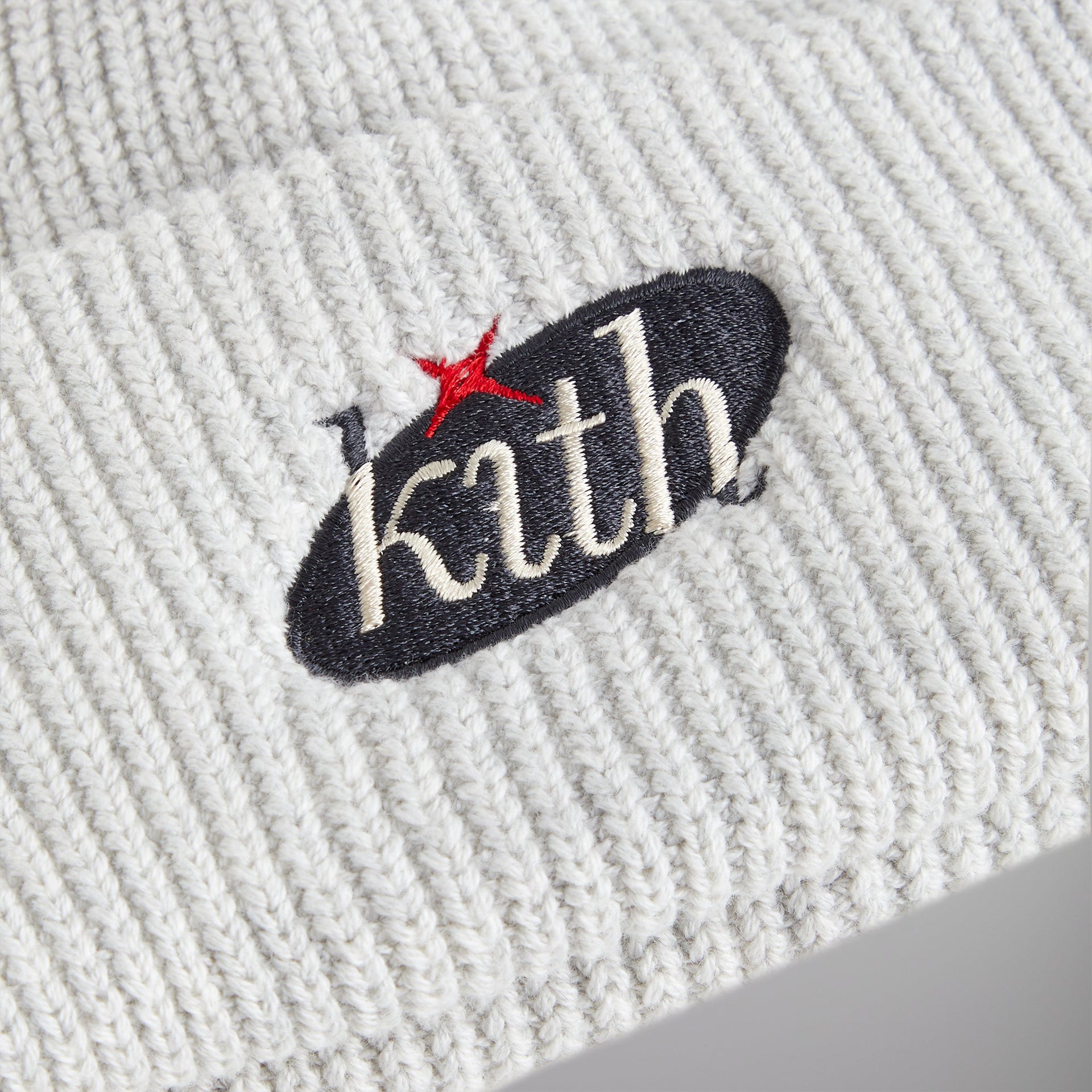 Kith Chunky Cotton Mia Beanie - Light Heather Grey