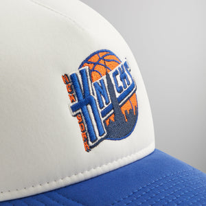 Kith & New Era for the New York Knicks 9FORTY A Frame Trucker Hat - Royal