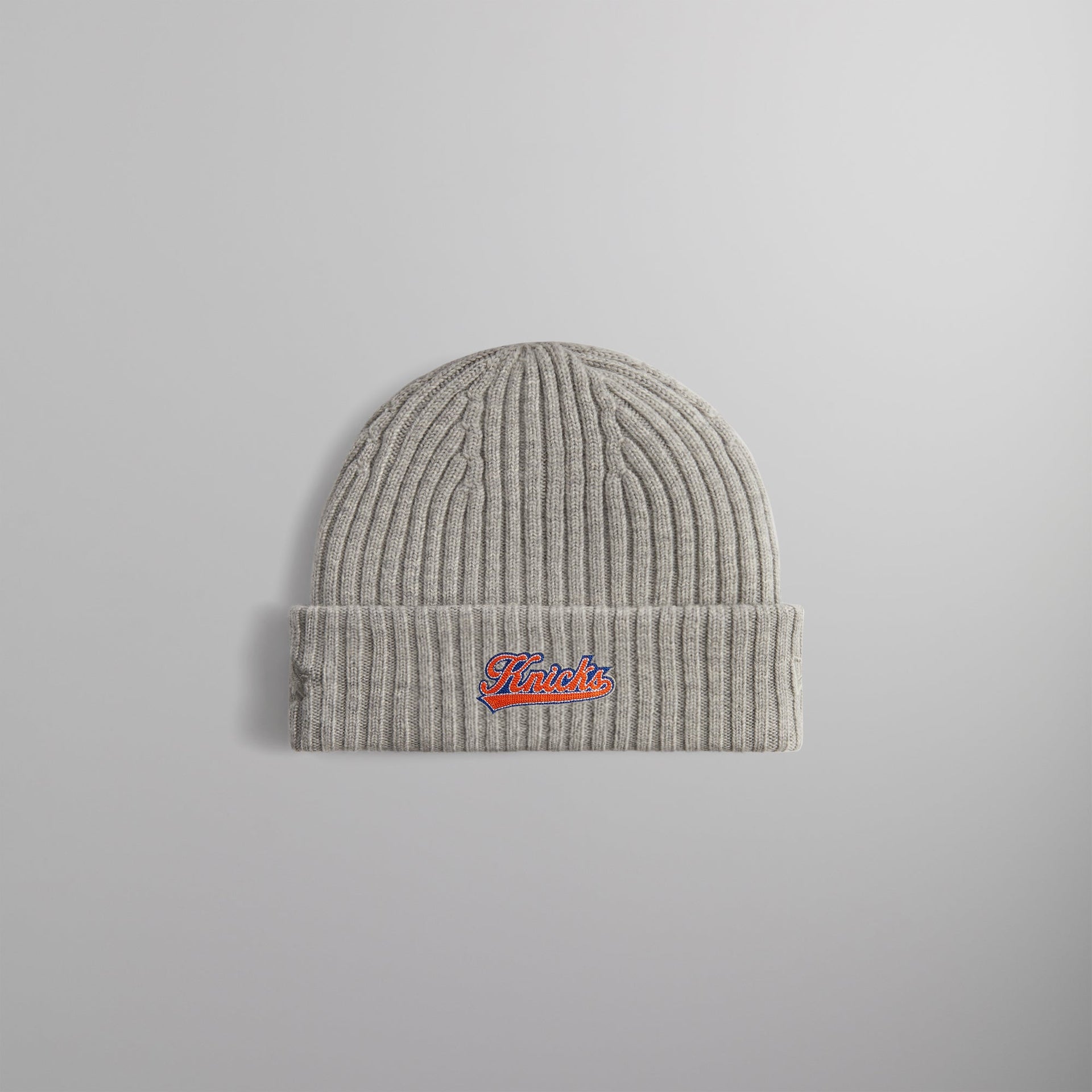 Kith for the New York Knicks Court Vision Beanie - Light Heather Grey