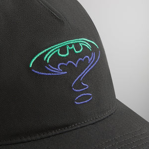 Batman | Kith Riddle Twill Low Pinch Crown Snapback - Black PH