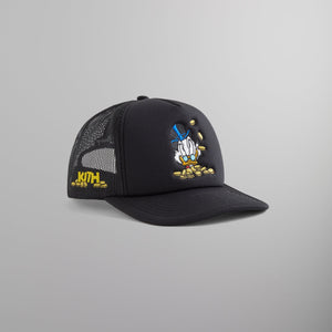 Disney | Kith for Donald Duck Scrooge Nolan Trucker Hat - Black