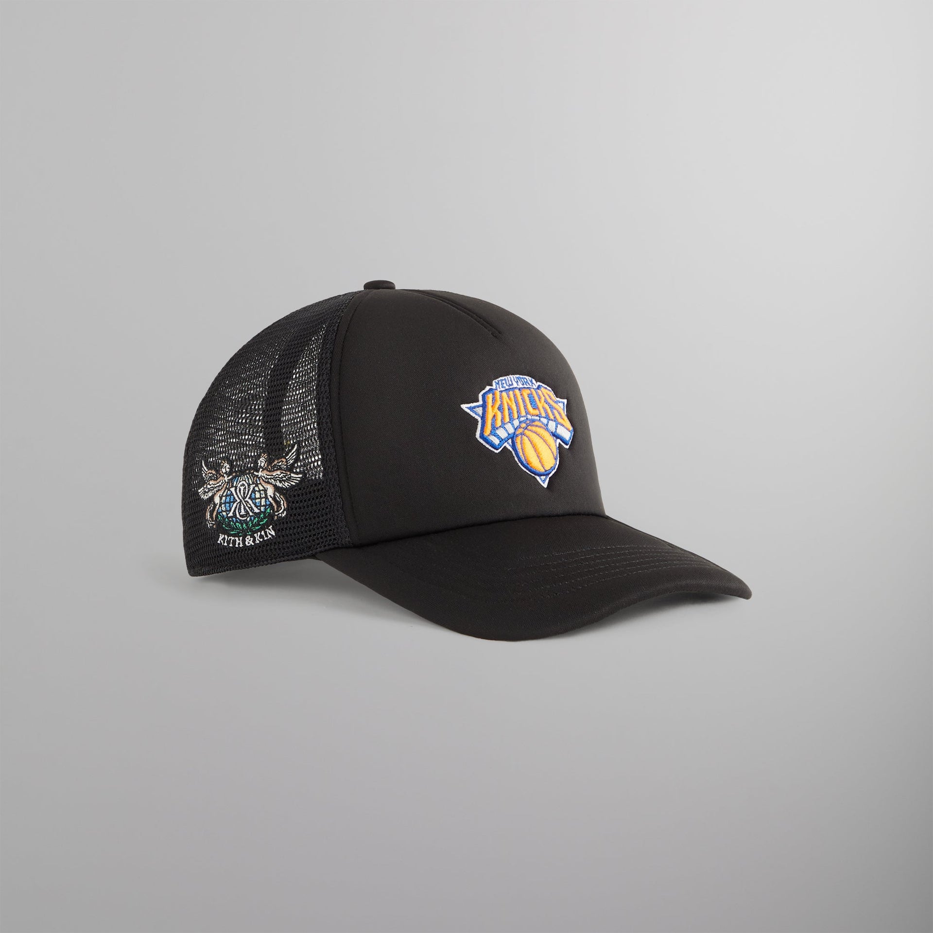 Kith & '47 for the New York Knicks Satin Franchise LS Trucker Hat - Black