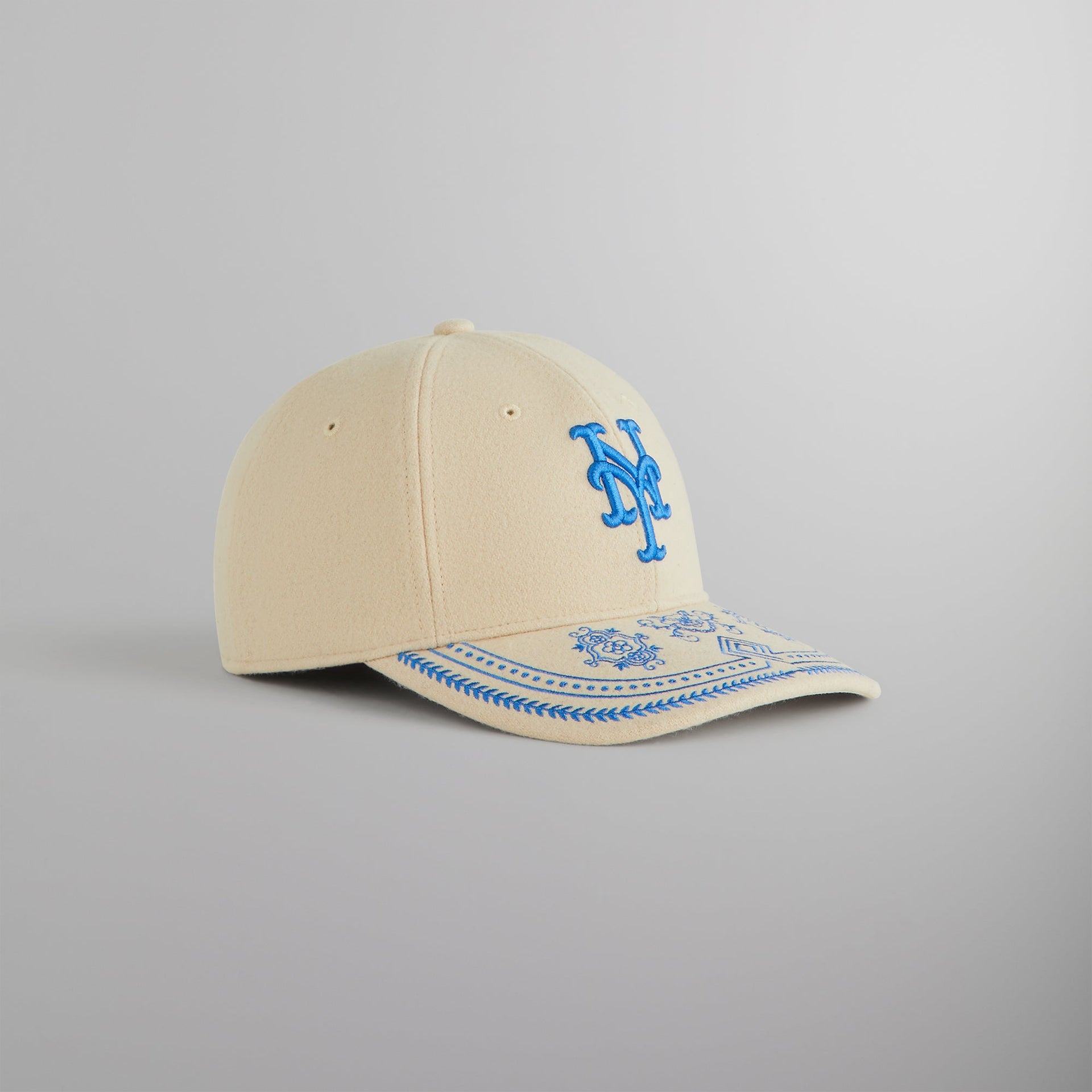 Kith & ‘47 for the New York Mets Embroidered Franchise LS Cap - Sandrift